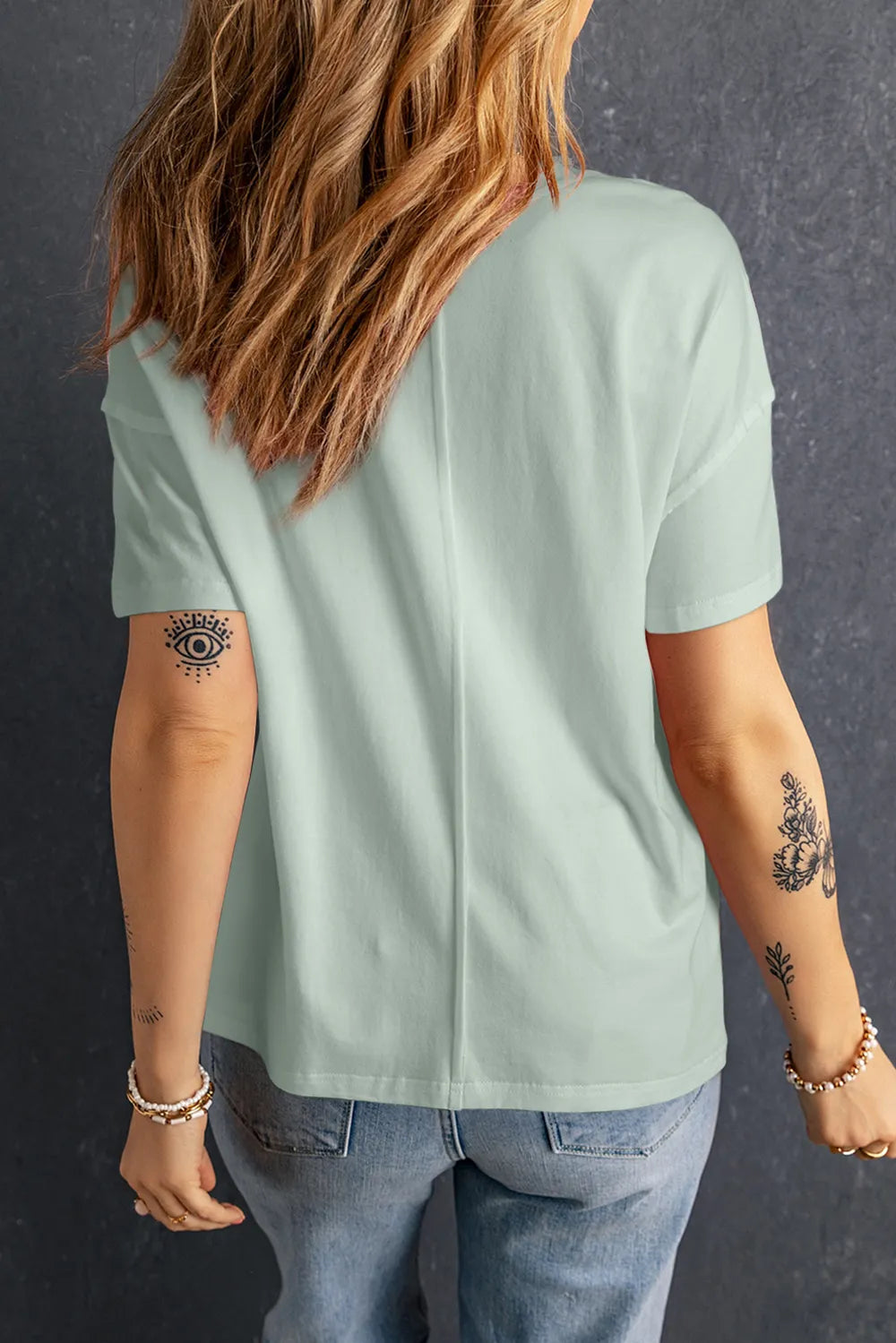 Star Round Neck Short Sleeve T-Shirt – Trendsi | ClozArt