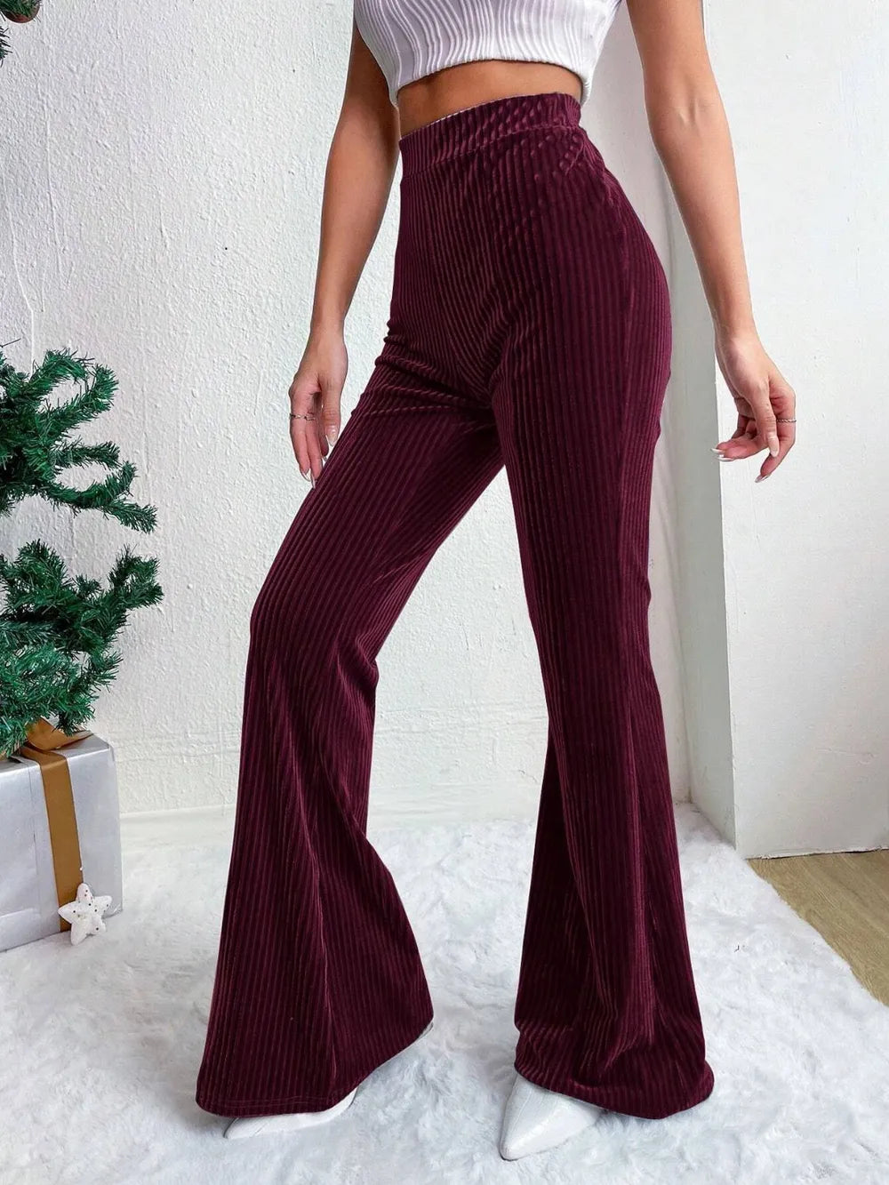 High Waist Flare Pants – Trendsi | ClozArt