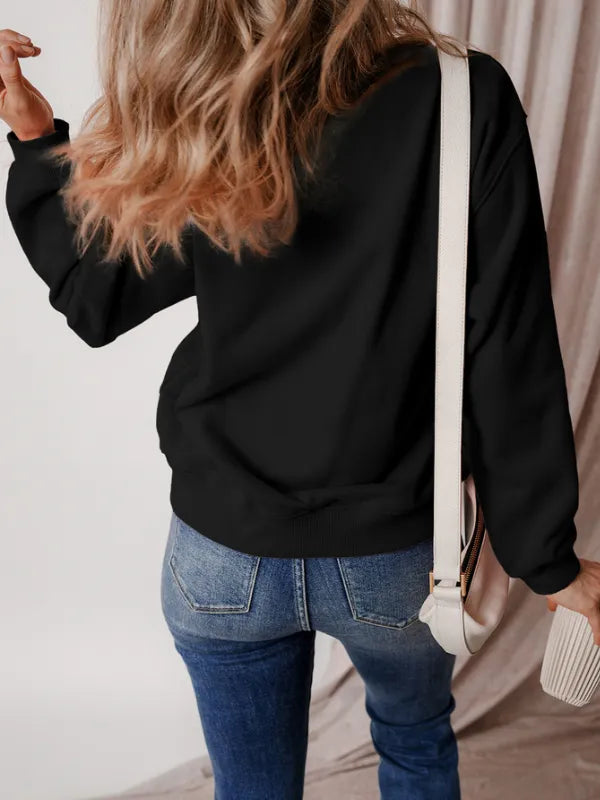 MERRY CHRISTMAS Dropped Shoulder Long Sleeve Sweatshirt – Trendsi | ClozArt