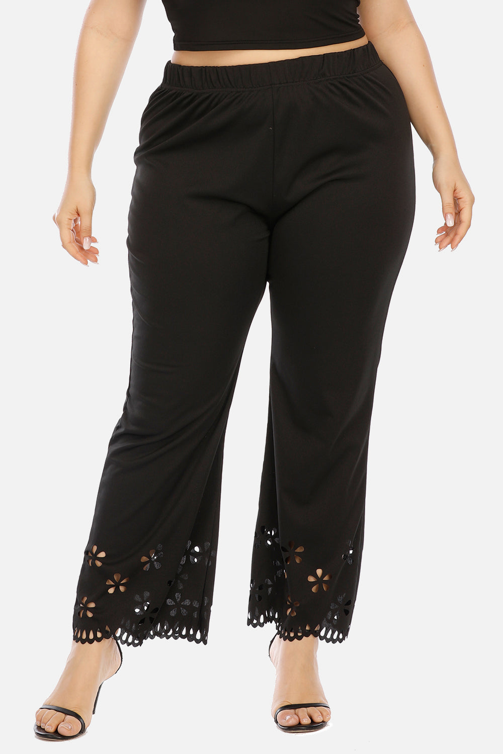 Plus Size Openwork Detail Pants – Trendsi | ClozArt