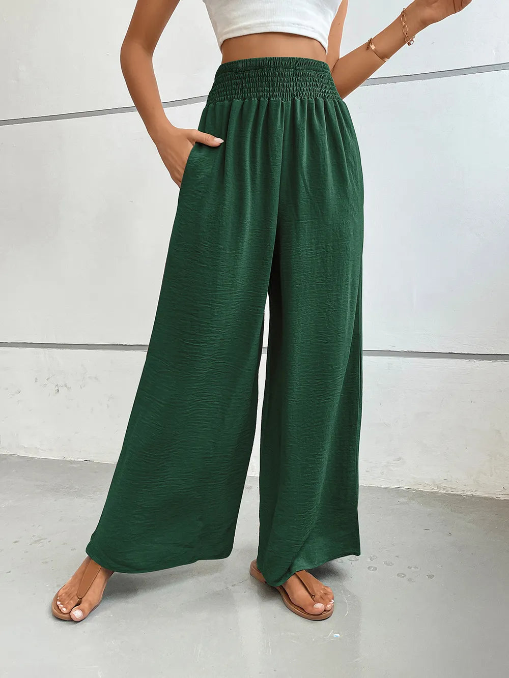 Perfee Wide Leg Pants with Pockets – Trendsi | ClozArt