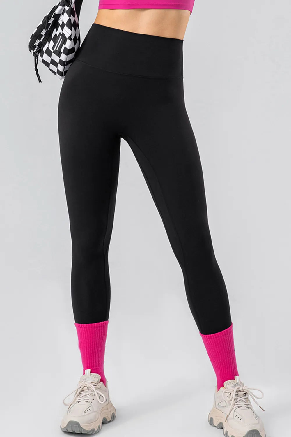 High Waist Wide Waistband Active Leggings – Trendsi | ClozArt