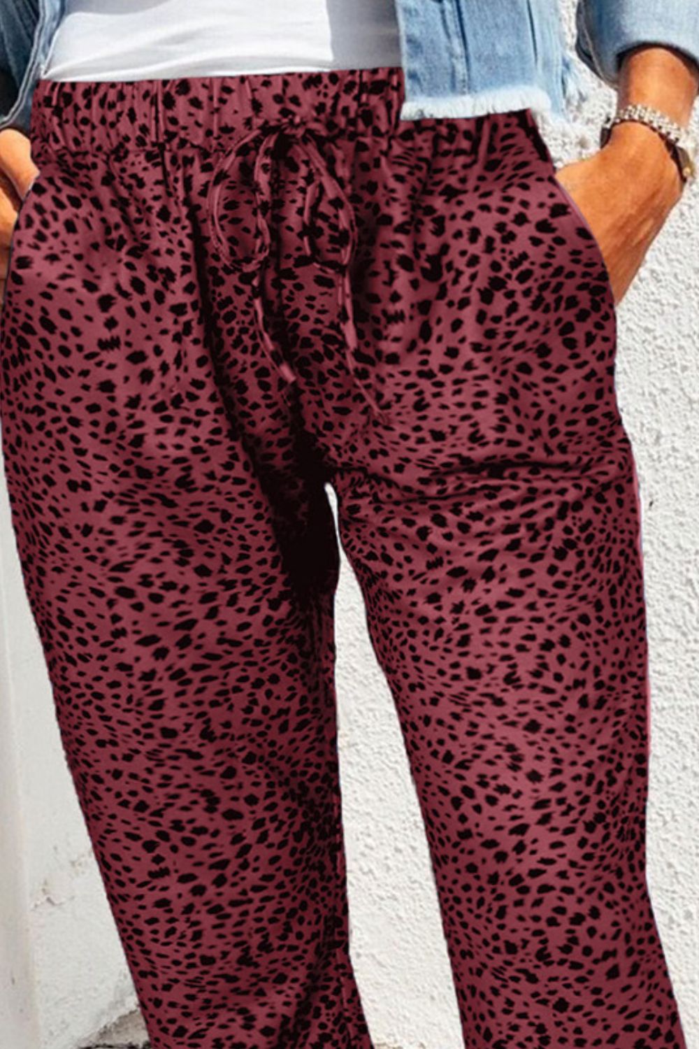Leopard Print Joggers with Pockets – Trendsi | ClozArt