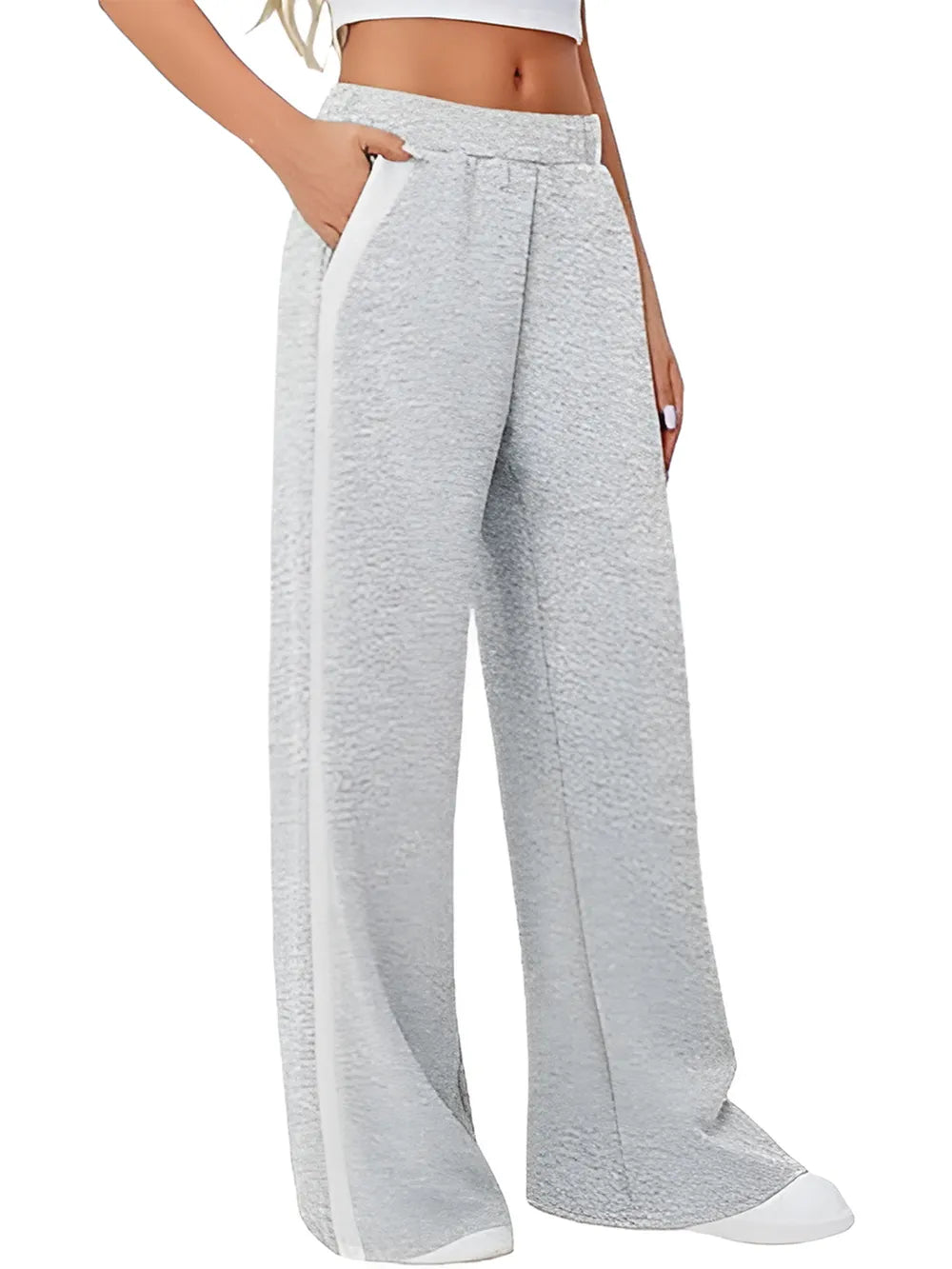 Side Striped Wide Leg Pants – Trendsi | ClozArt