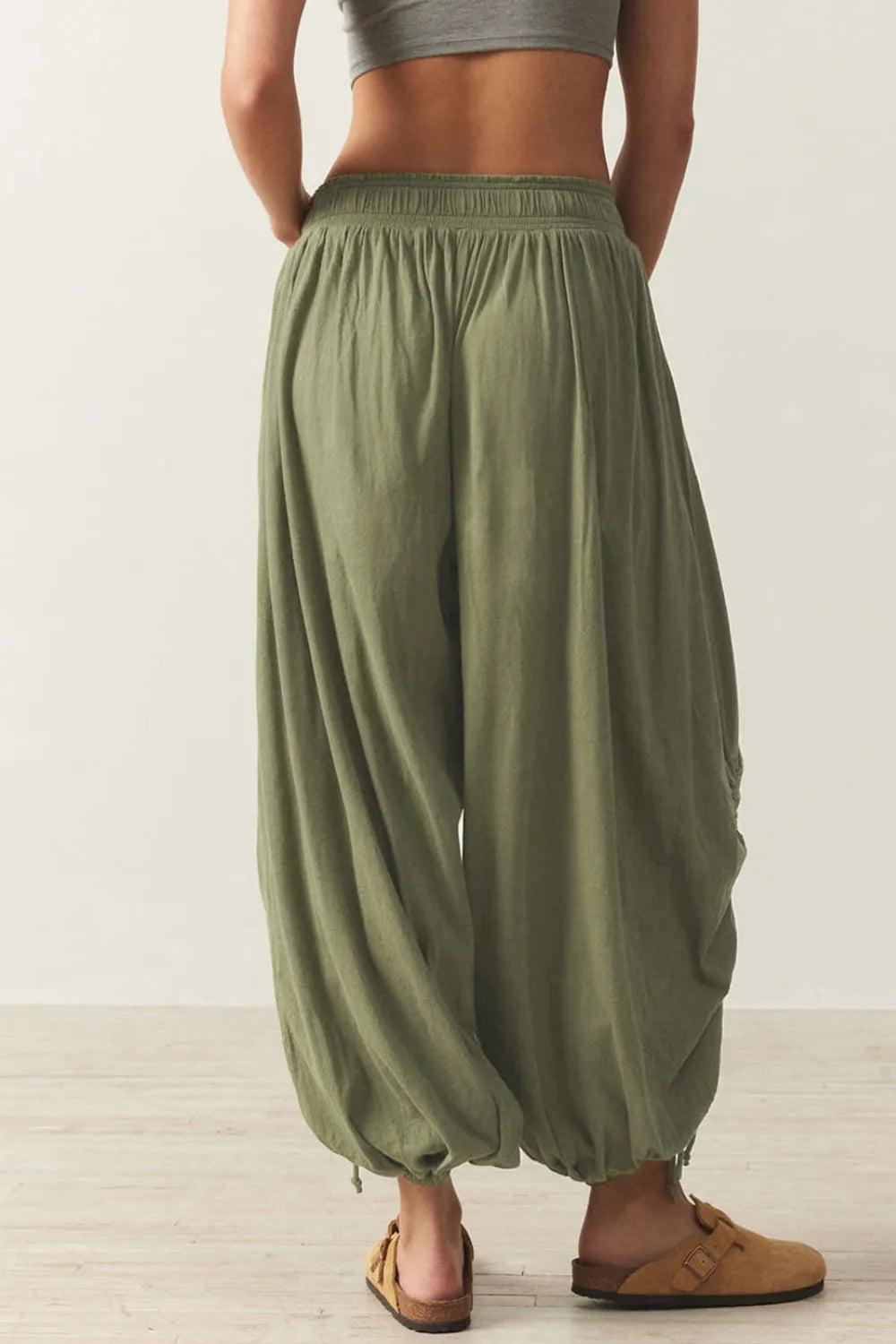 Drawstring Ruched Pants – Trendsi | ClozArt