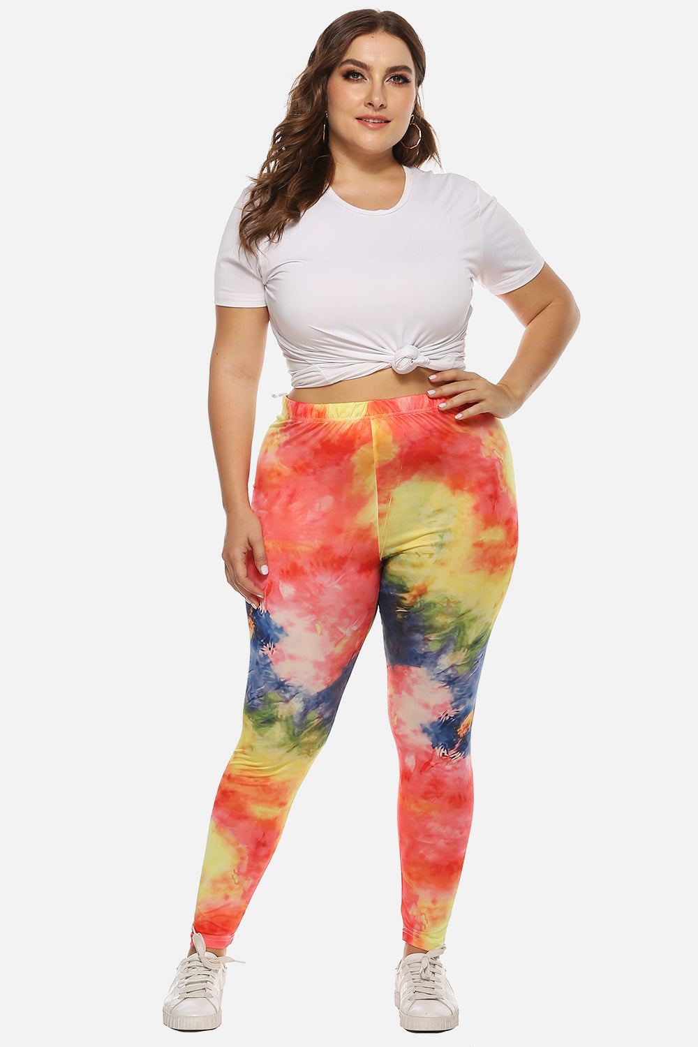 Plus Size Tie Dye Legging – Trendsi | ClozArt