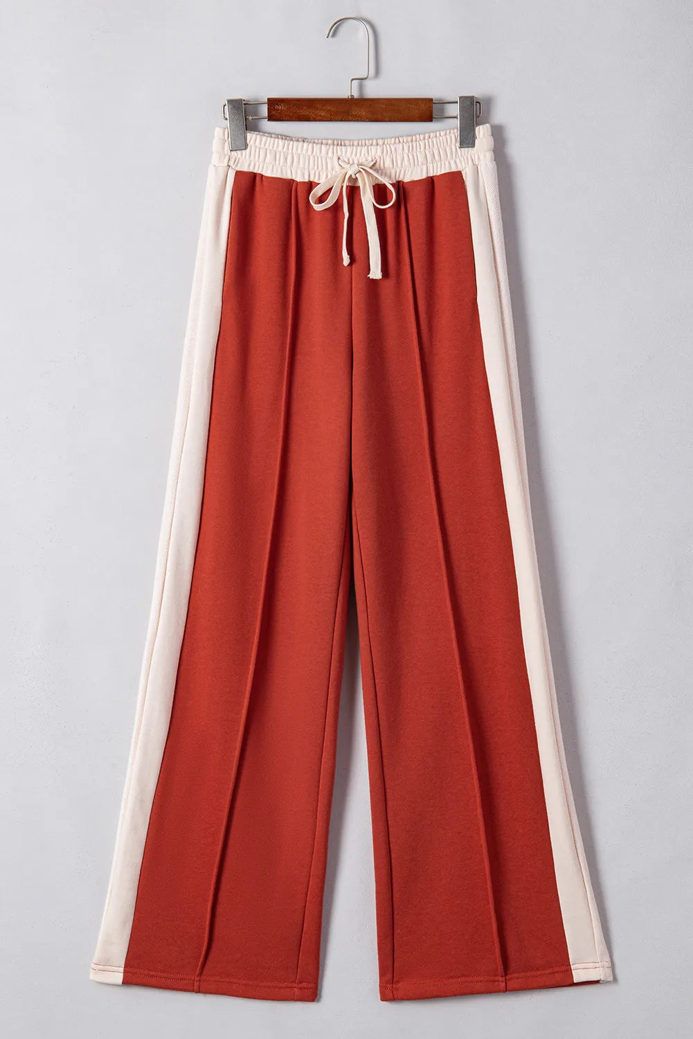 Drawstring Contrast Wide Leg Pants – Trendsi | ClozArt