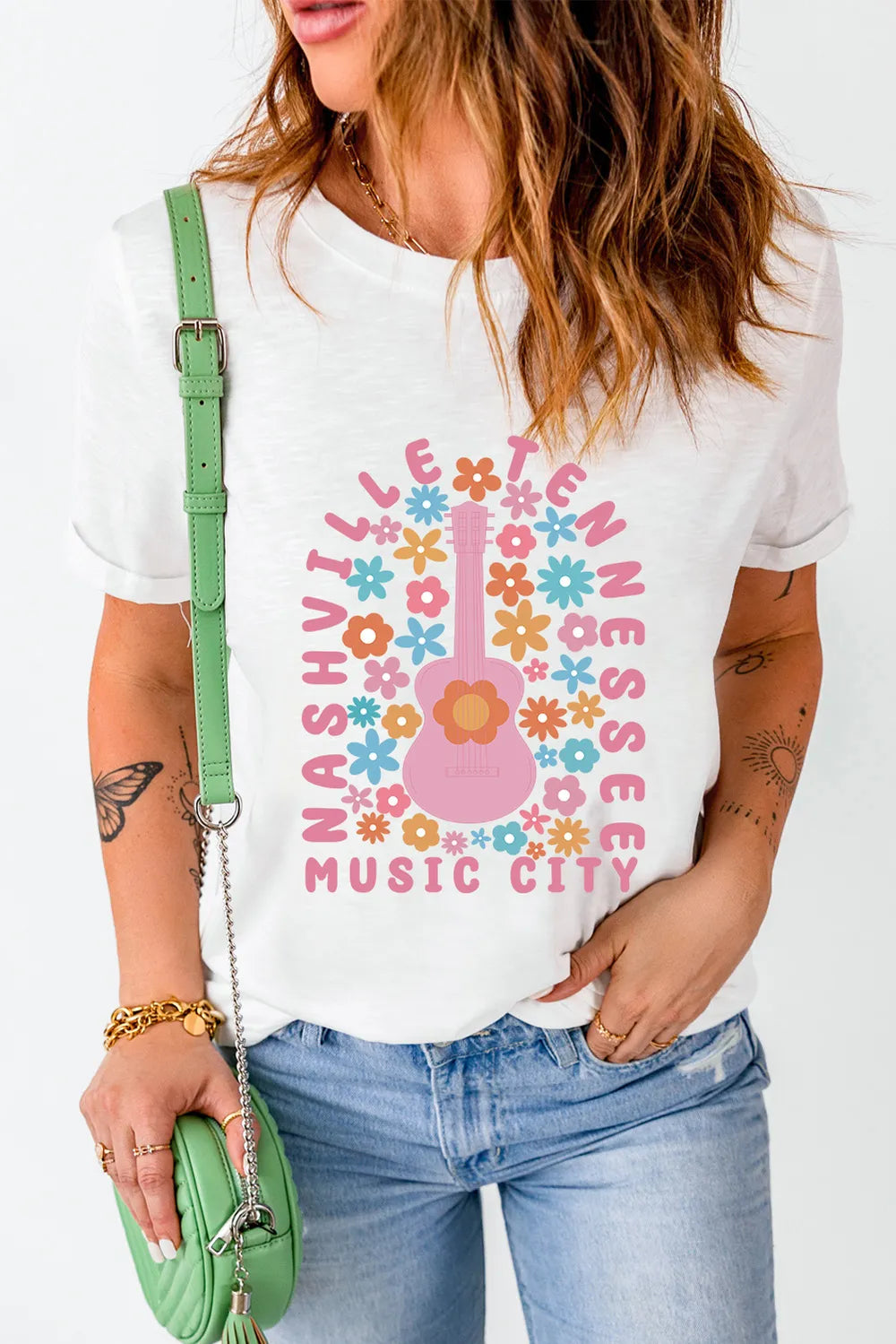 Graphic Round Neck Short Sleeve T-Shirt – Trendsi | ClozArt