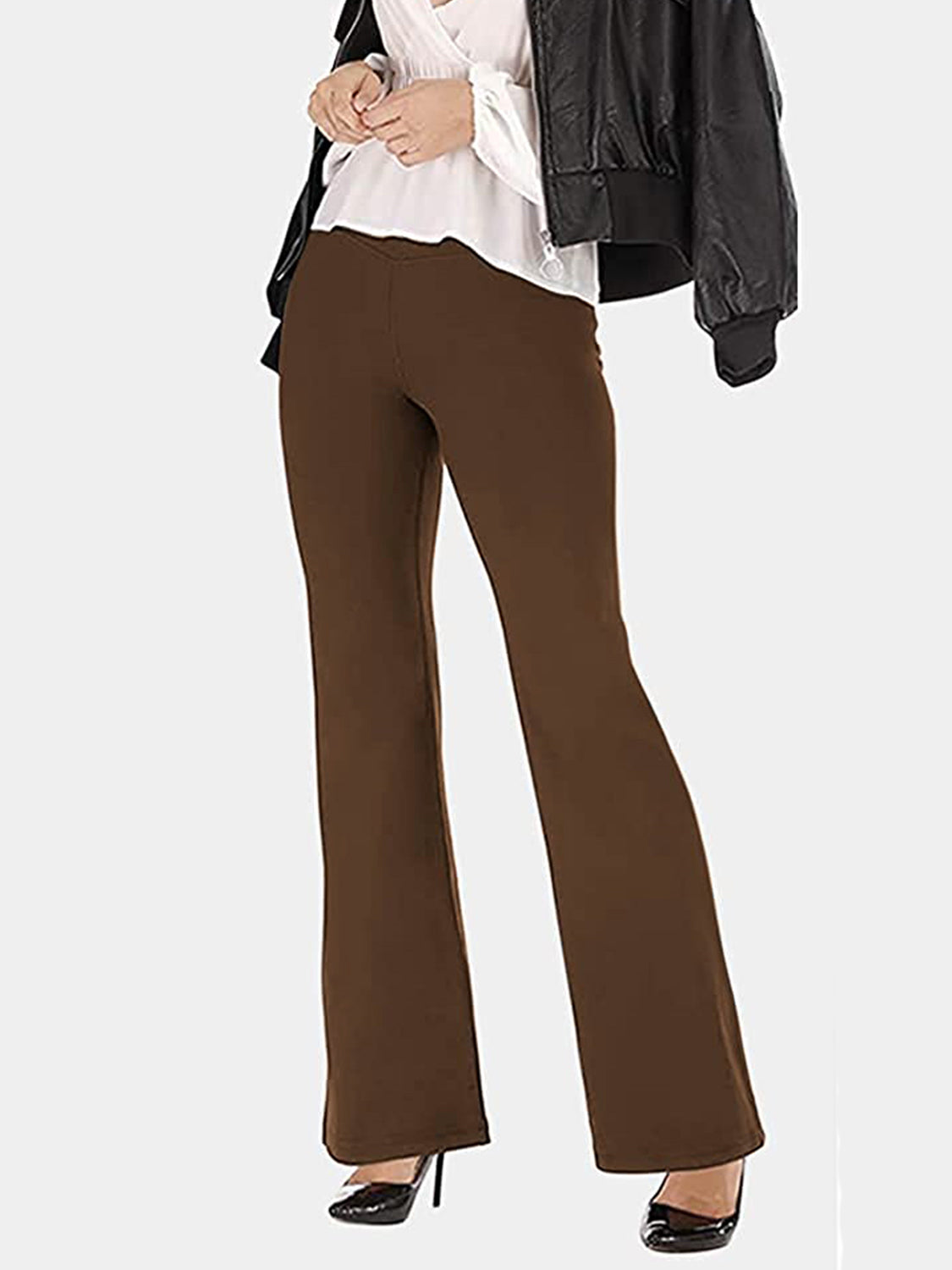 V-Waist Bootcut Long Pants – Trendsi | ClozArt