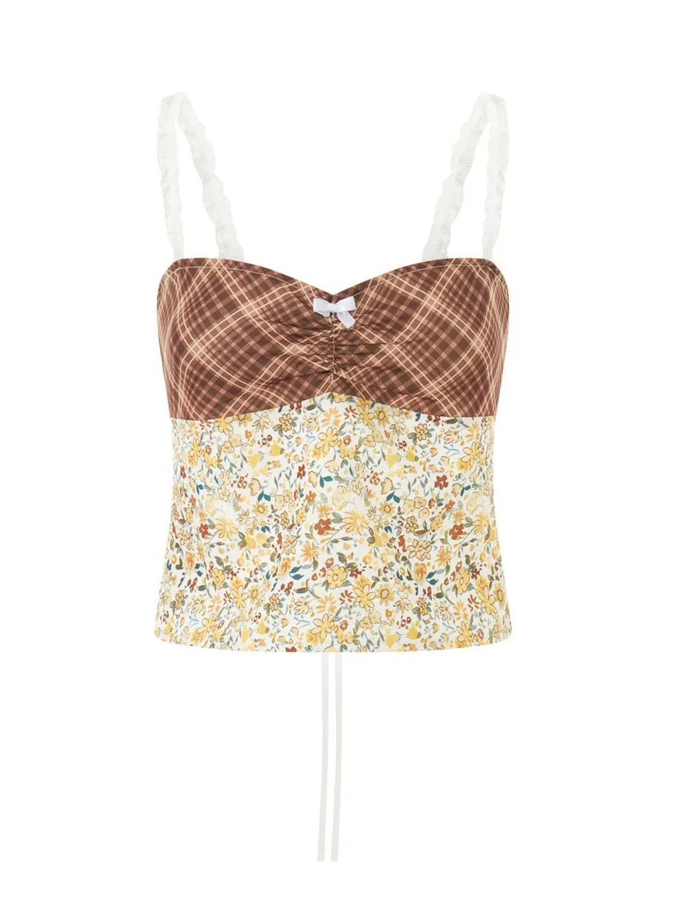 Lace Detail Floral Sweetheart Neck Cami – Trendsi | ClozArt