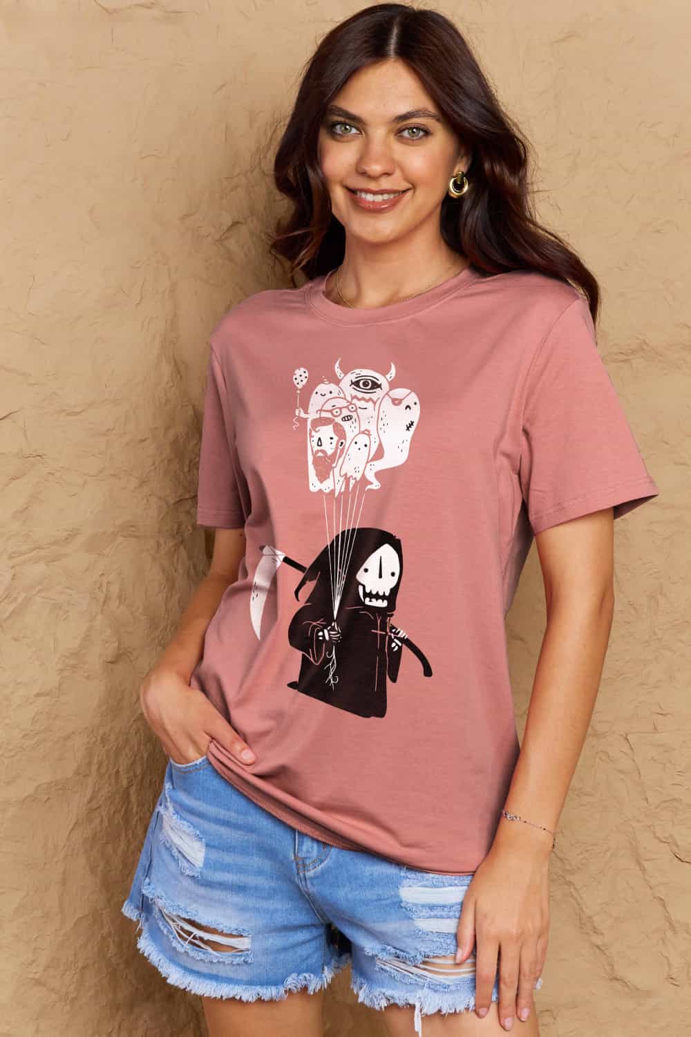 Simply Love Full Size Death Graphic T-Shirt – Trendsi | ClozArt
