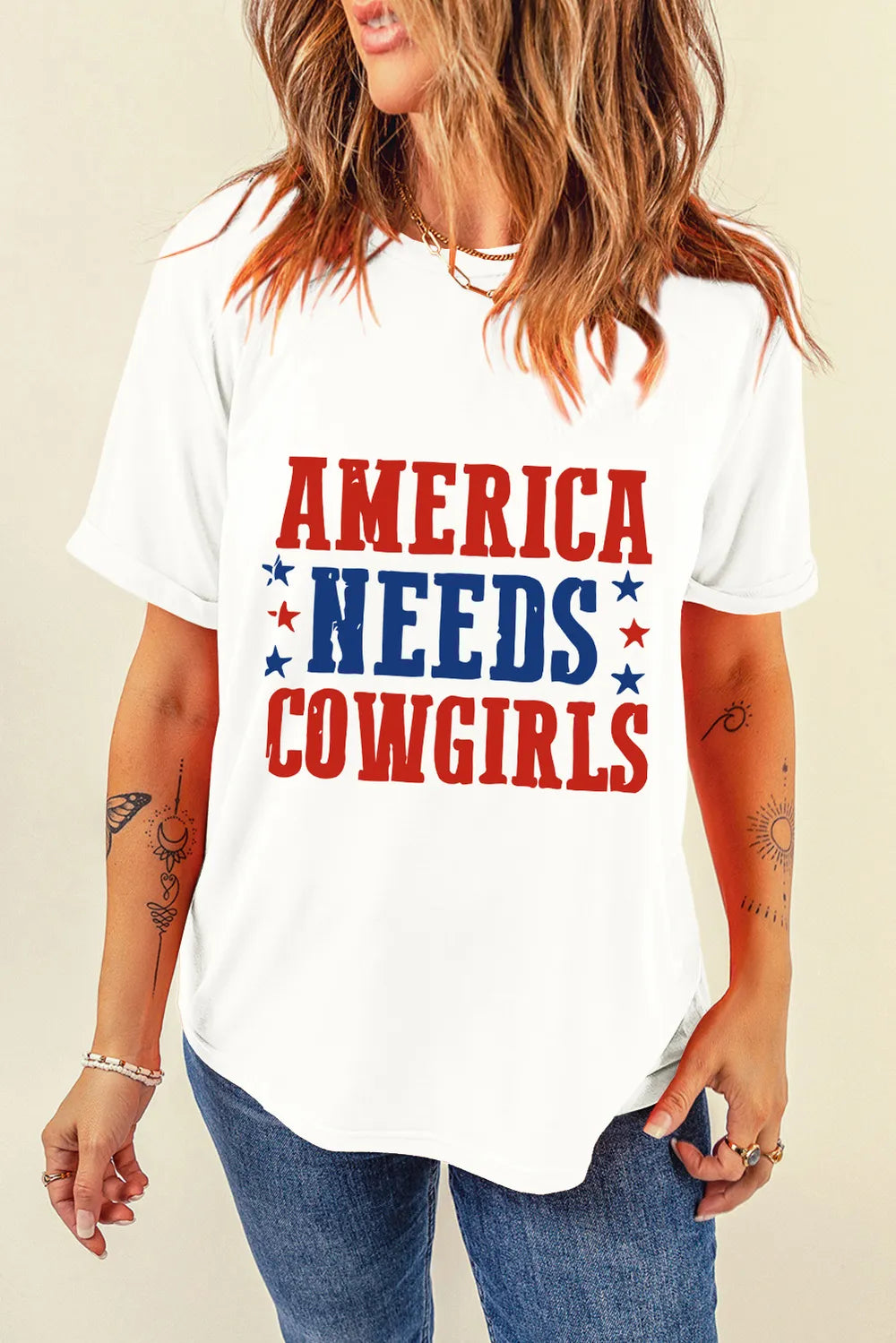 Letter Graphic Round Neck Short Sleeve T-Shirt – Trendsi | ClozArt