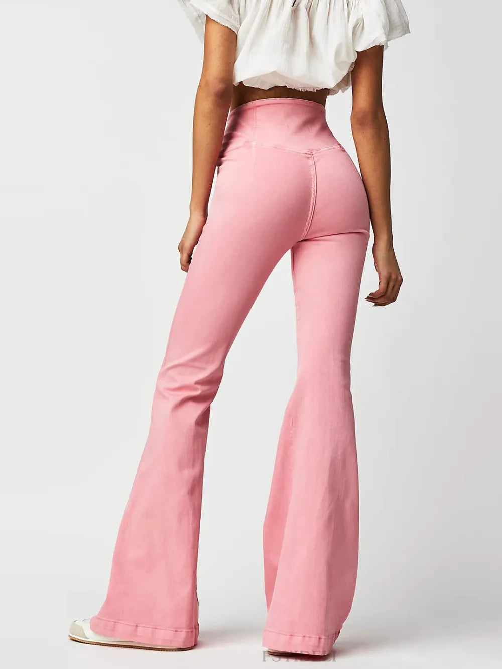 Asymmetric Waist Flare Jeans – Trendsi | ClozArt