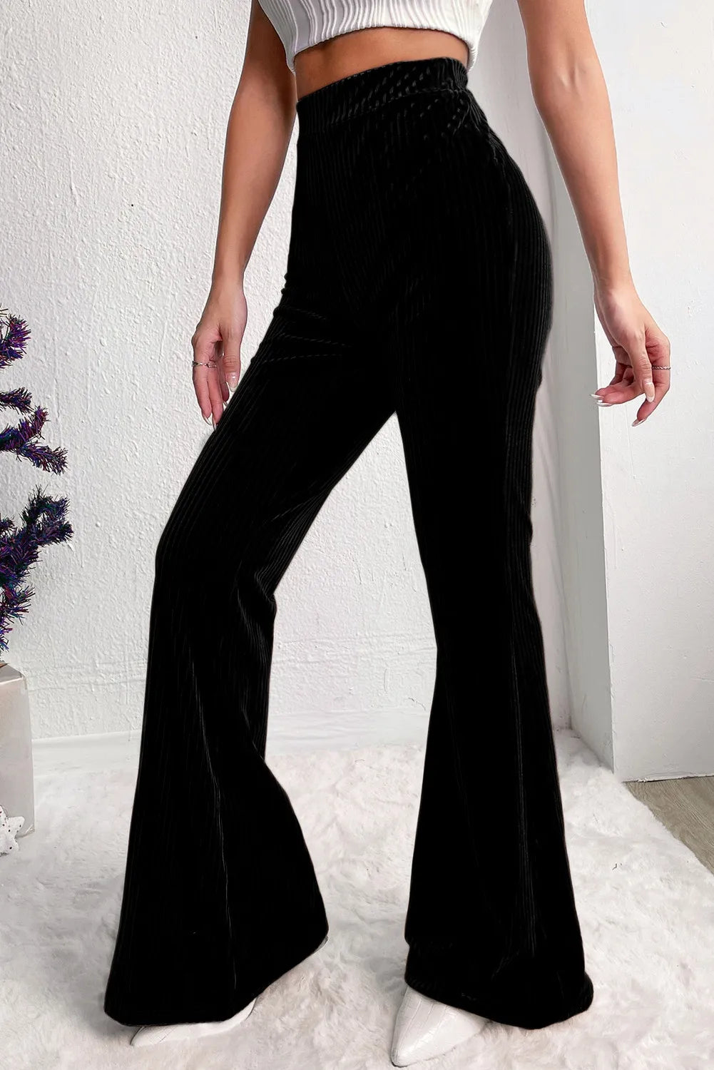 High Waist Bootcut Pants – Trendsi | ClozArt