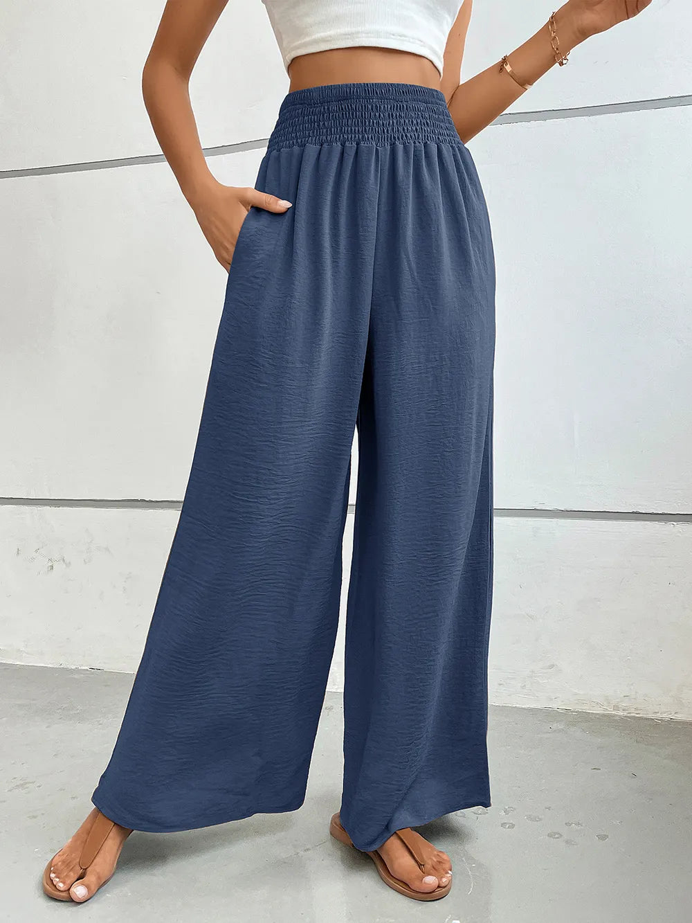Perfee Wide Leg Pants with Pockets – Trendsi | ClozArt
