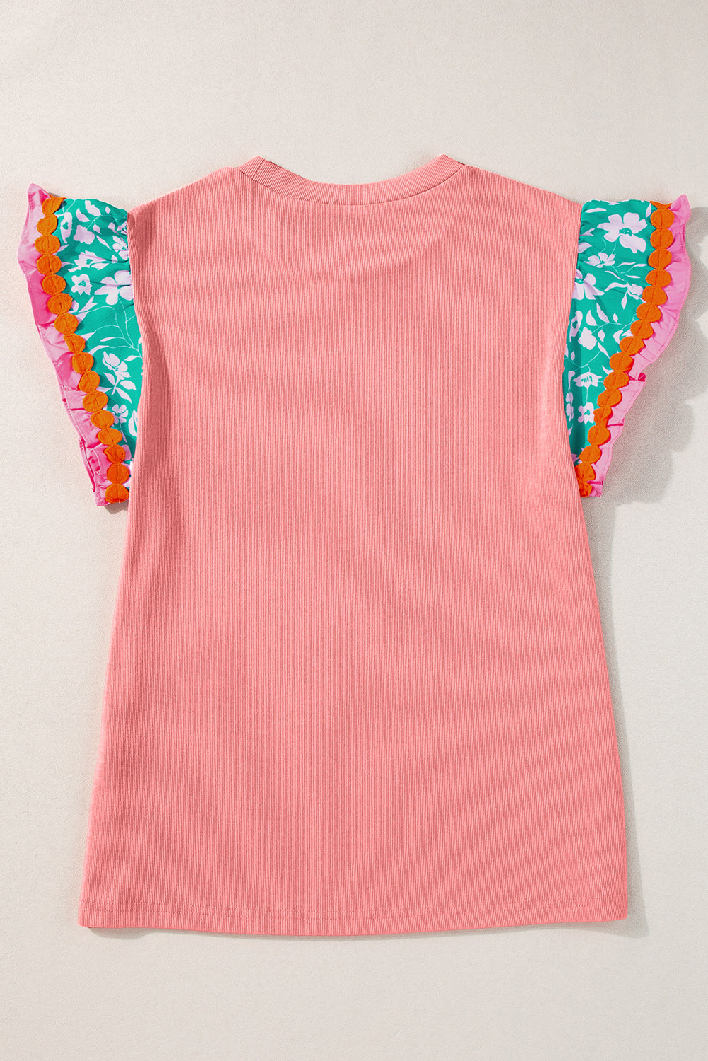 Light Green Ricrac Applique Floral Sleeve Textured Blouse – Shewin | ClozArt