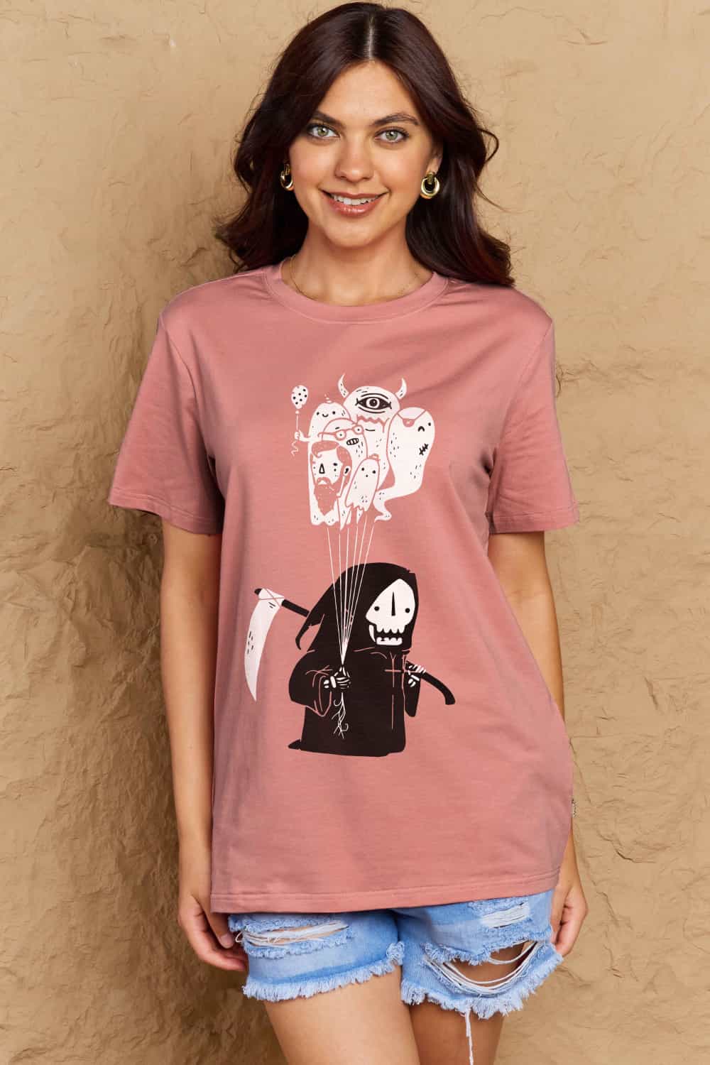 Simply Love Full Size Death Graphic T-Shirt – Trendsi | ClozArt