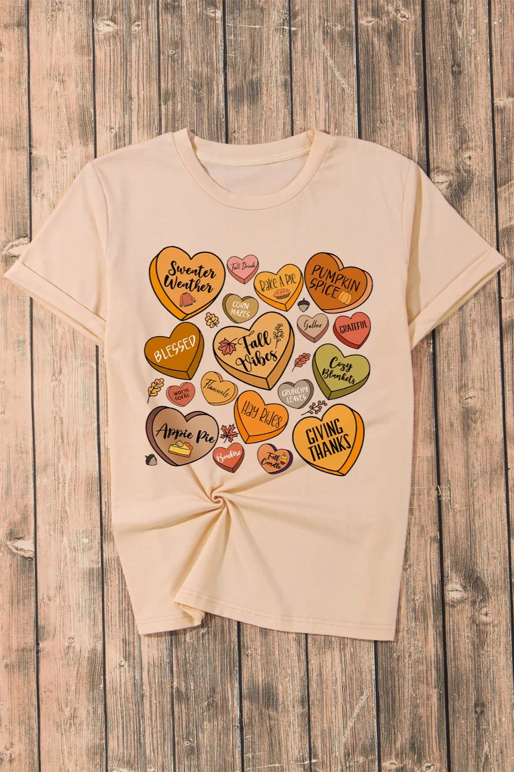 Heart Graphic Round Neck Short Sleeve T-Shirt – Trendsi | ClozArt