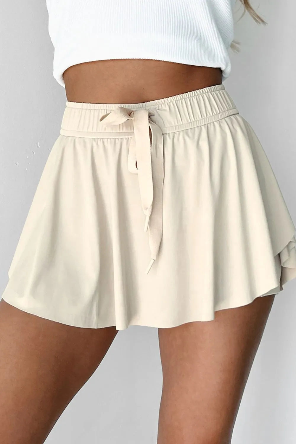 Drawstring High Waist Lined Active Skorts – Trendsi | ClozArt