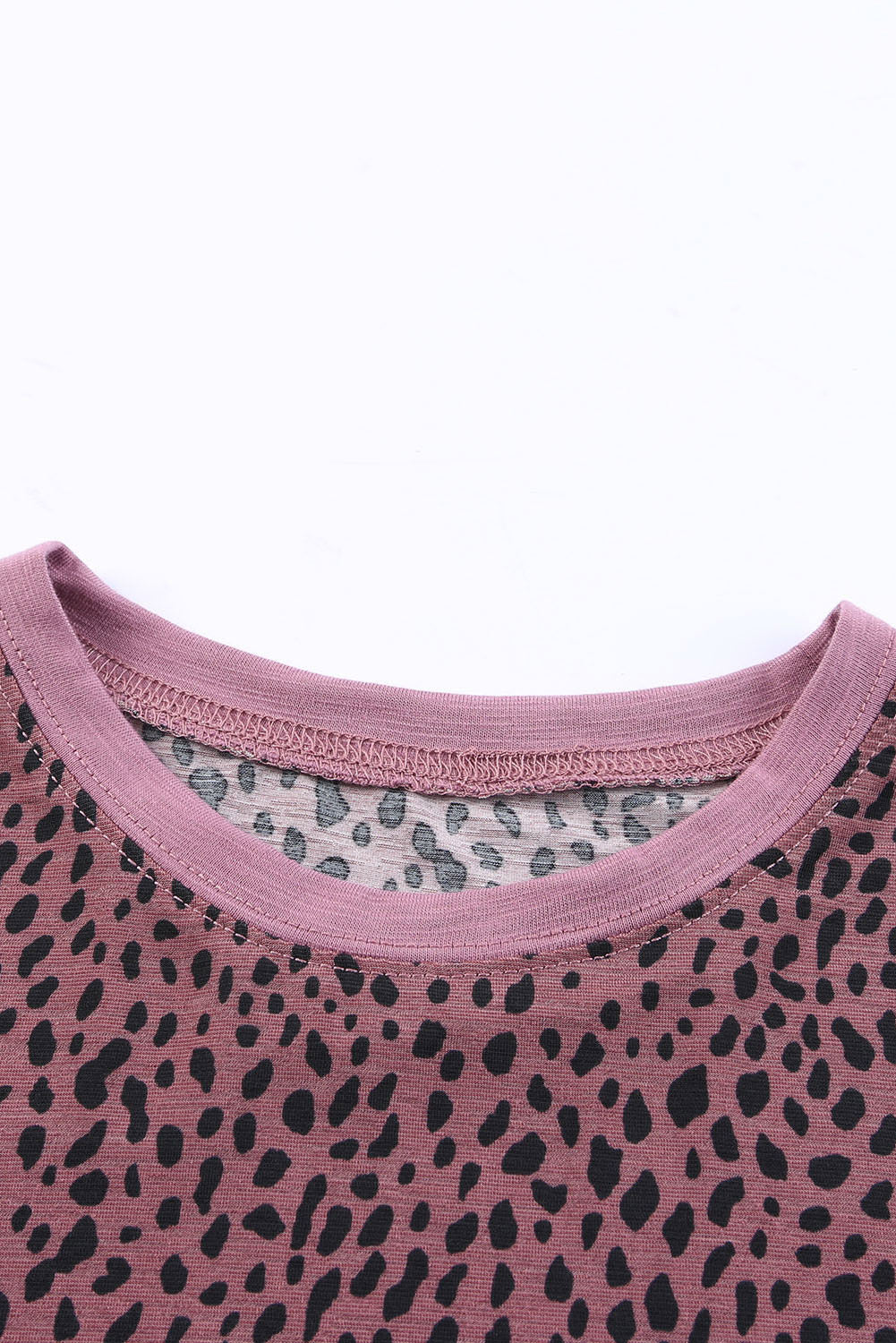 Grey Cheetah Print Casual Crew Neck T Shirt – Shewin | ClozArt