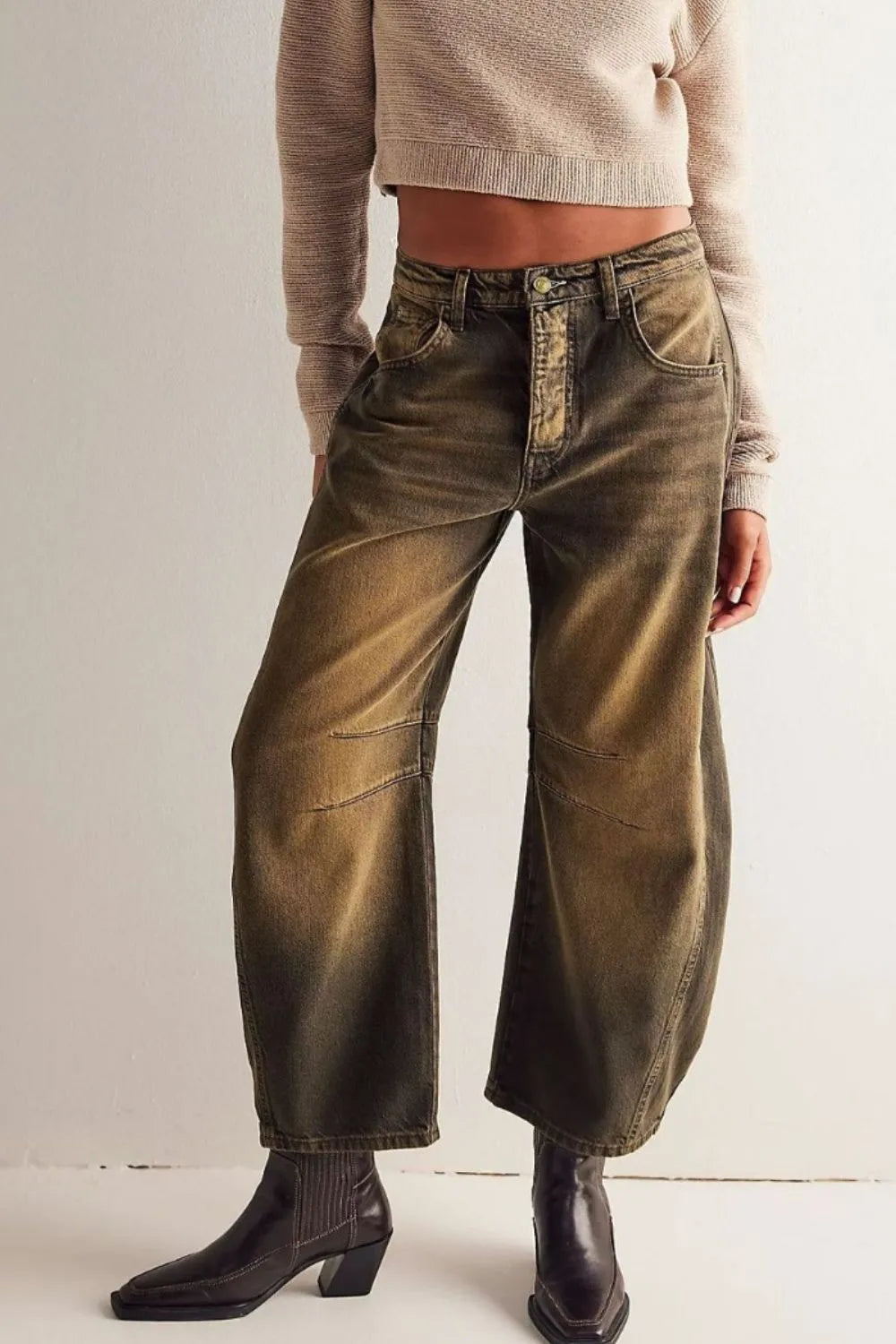Wide Leg Jeans with Pockets – Trendsi | ClozArt