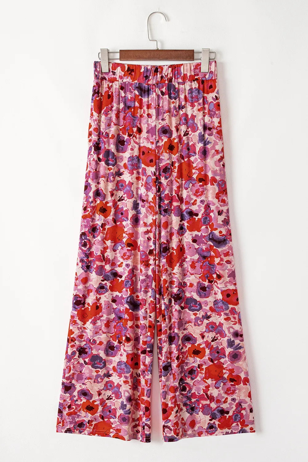 Floral Wide Leg Elastic High Waist Pants – Trendsi | ClozArt
