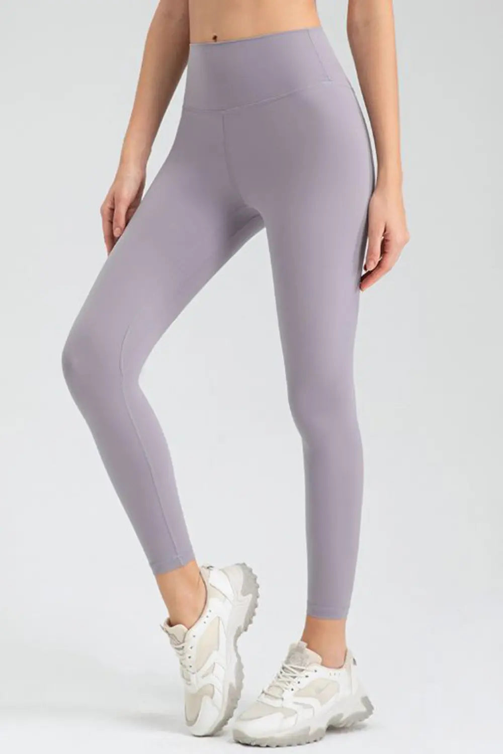 Wide Waistband Slim Fit Active Leggings – Trendsi | ClozArt