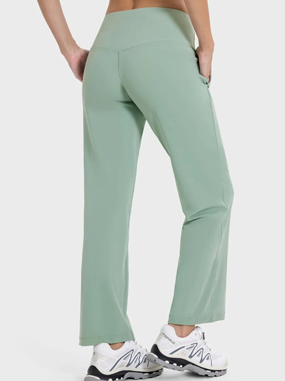 Millennia Pocketed High Waist Active Pants – Trendsi | ClozArt