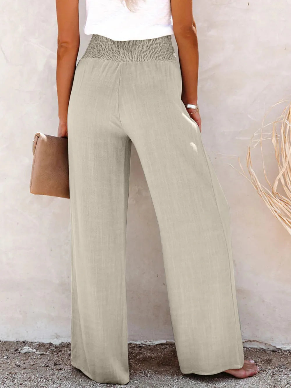 Full Size Decorative Button High Waist Pants – Trendsi | ClozArt