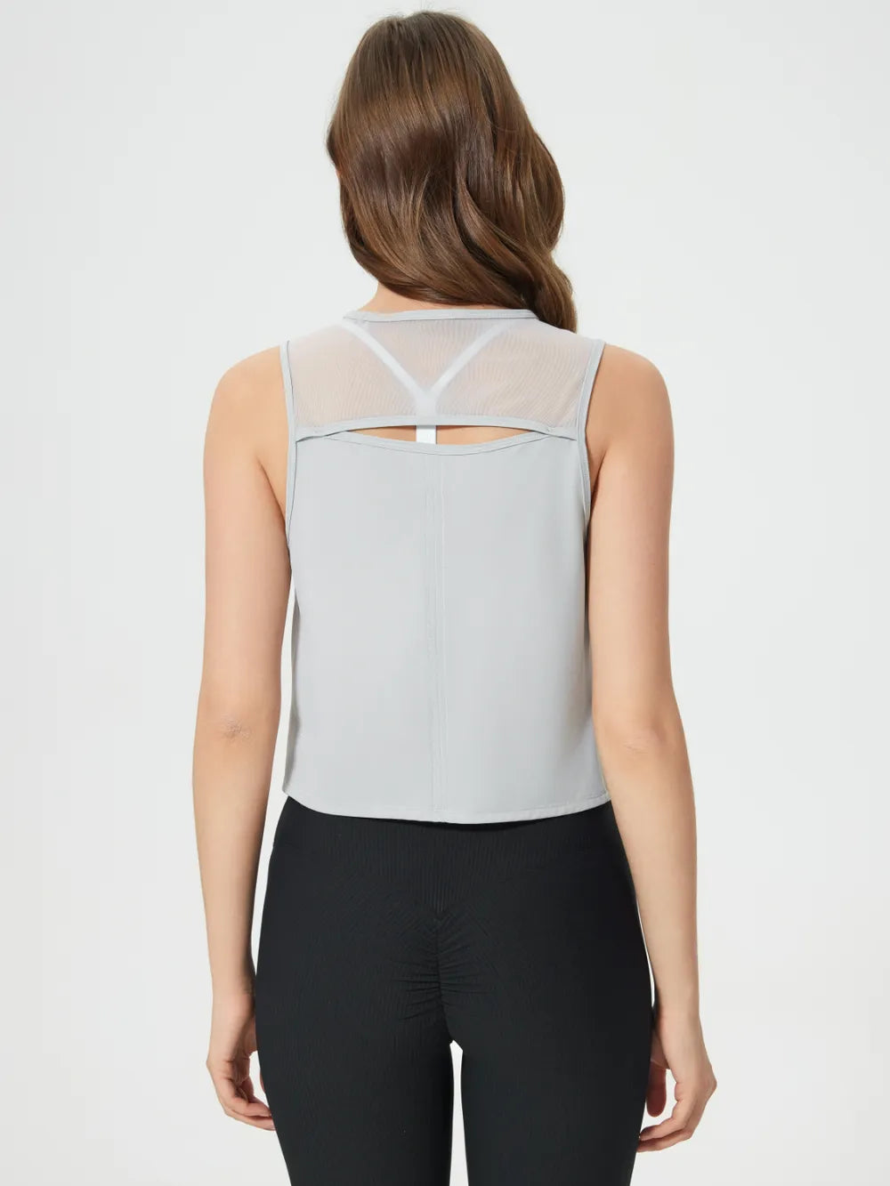 Millennia Round Neck Cropped Active Tank – Trendsi | ClozArt