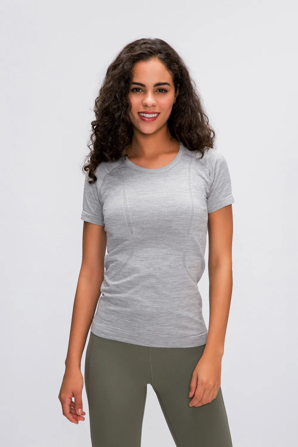 Millennia Round Neck Short Sleeve Active T-Shirt – Trendsi | ClozArt
