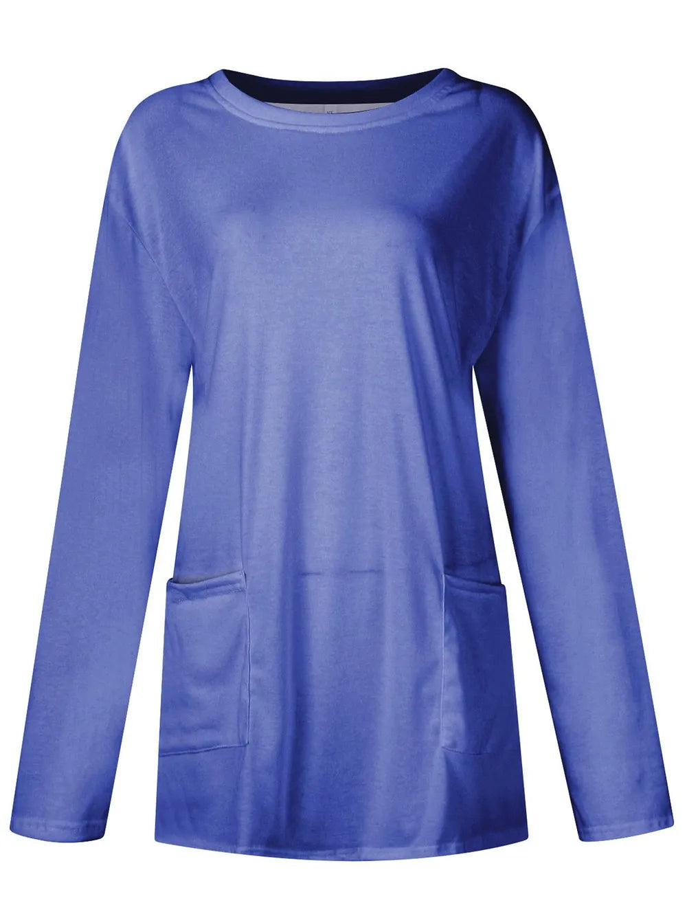Full Size Pocketed Round Neck Long Sleeve T-Shirt – Trendsi | ClozArt