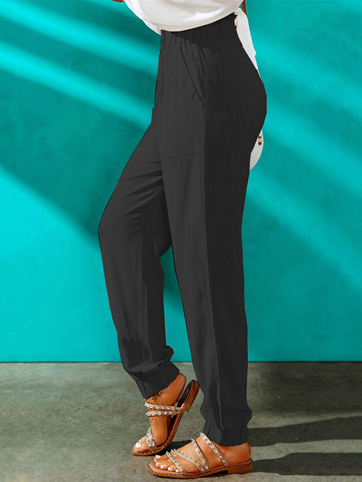High Waist Joggers with Pockets – Trendsi | ClozArt