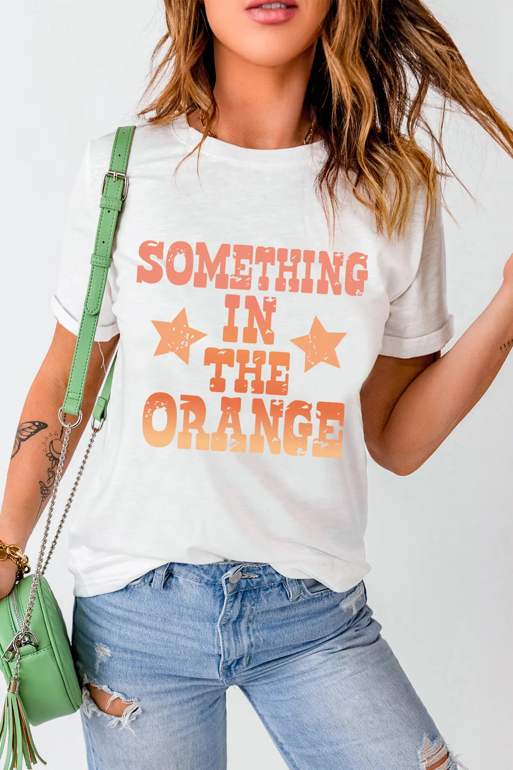 Letter Graphic Round Neck Short Sleeve T-Shirt – Trendsi | ClozArt