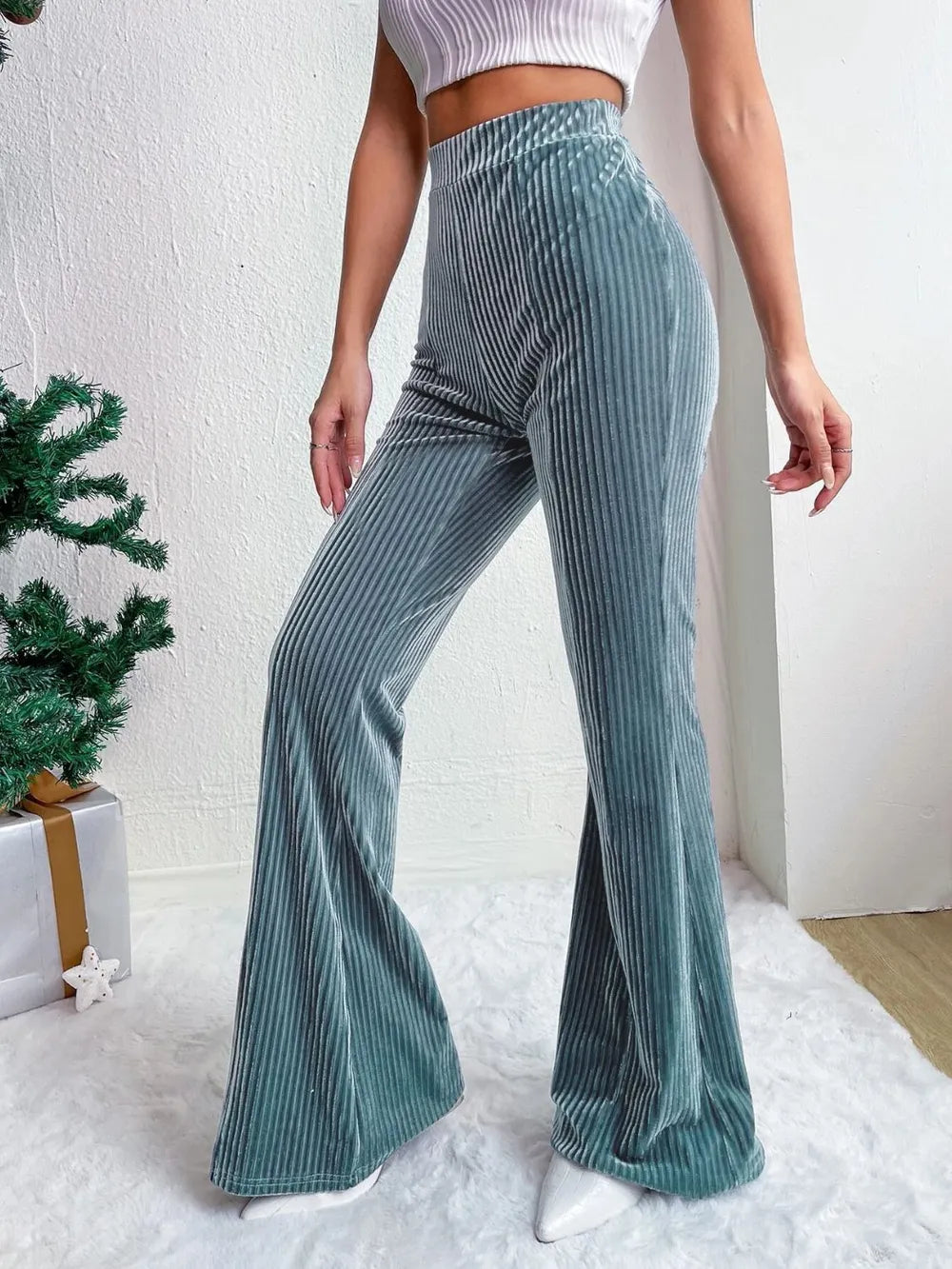 High Waist Flare Pants – Trendsi | ClozArt