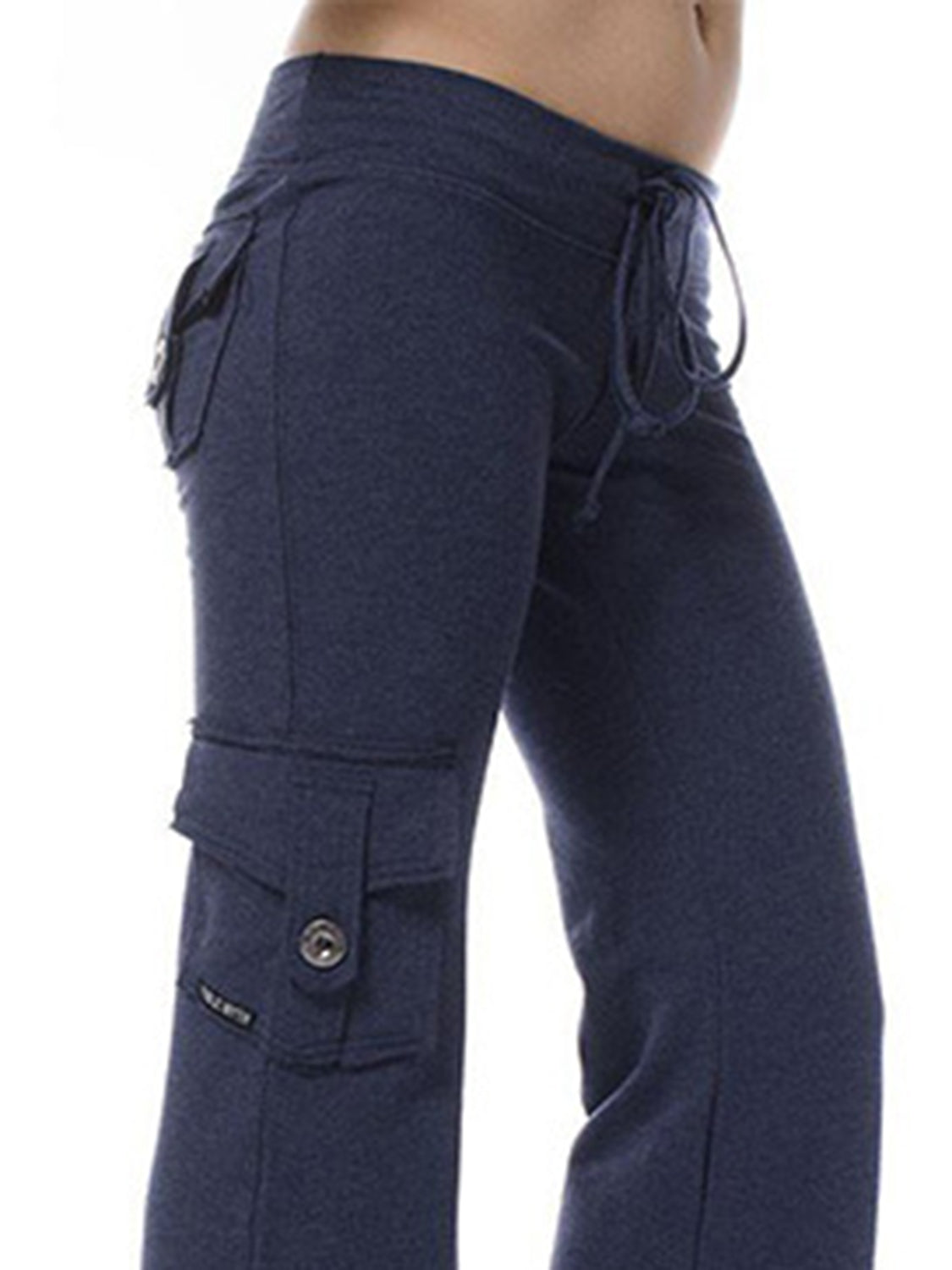 Mid Waist Pants with Pockets – Trendsi | ClozArt