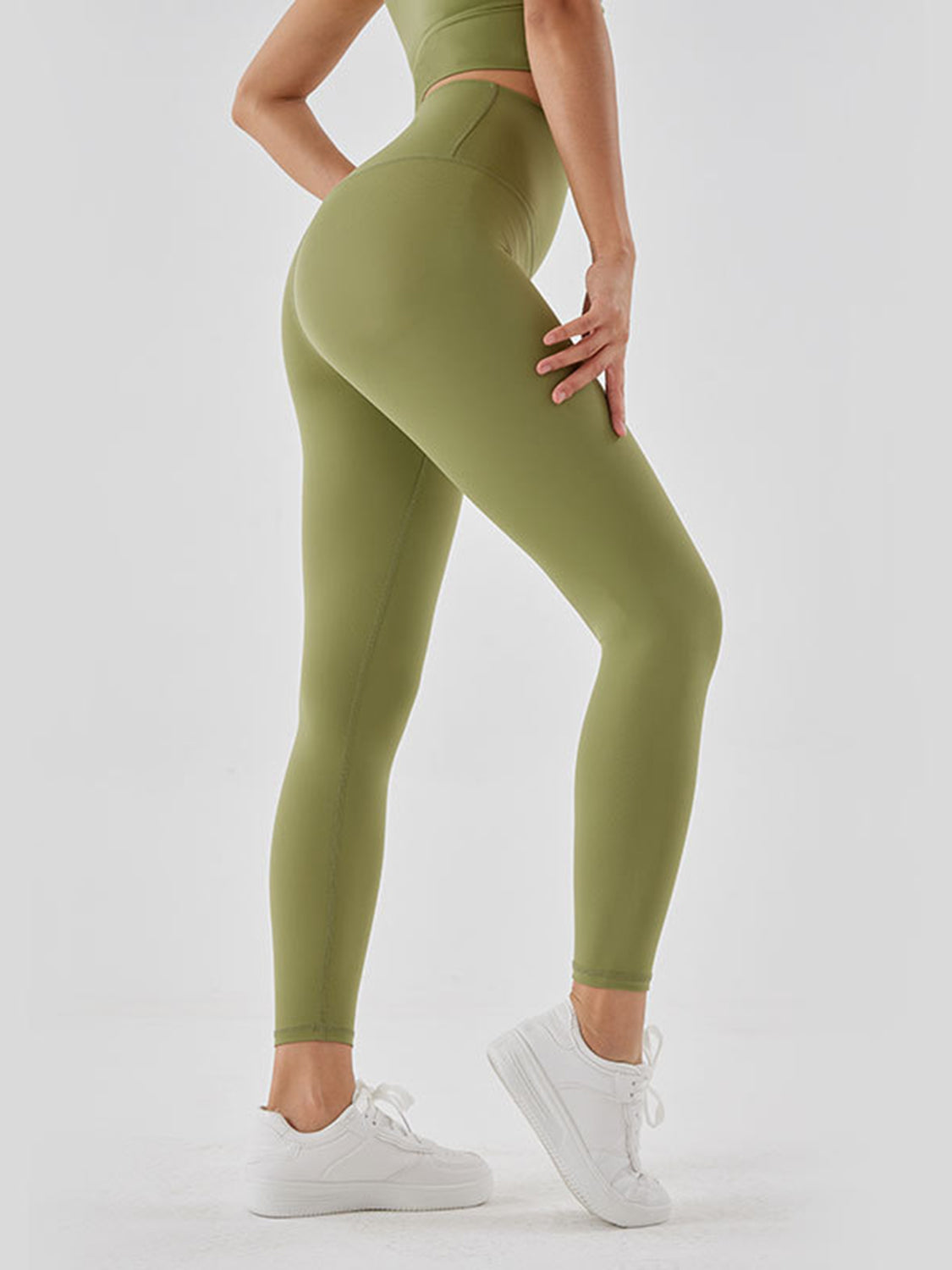 Wide Waistband Sports Leggings – Trendsi | ClozArt