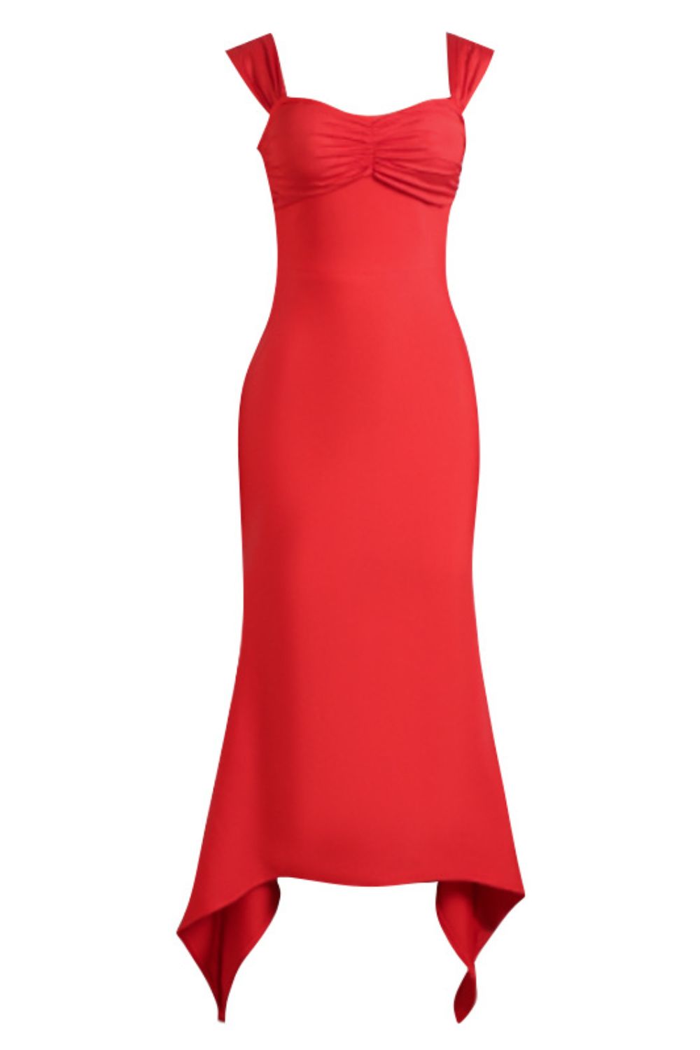 Ruched Sweetheart Neck Hem Detail Dress – Trendsi | ClozArt