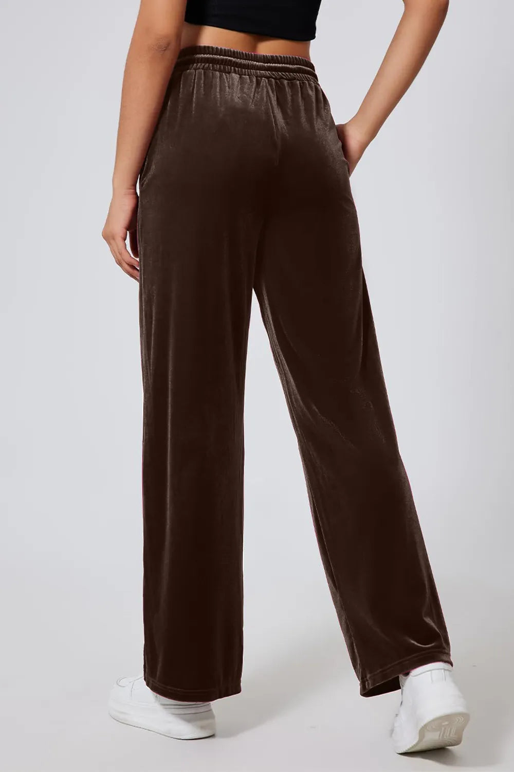 Drawstring Elastic Waist Straight Leg Pants – Trendsi | ClozArt