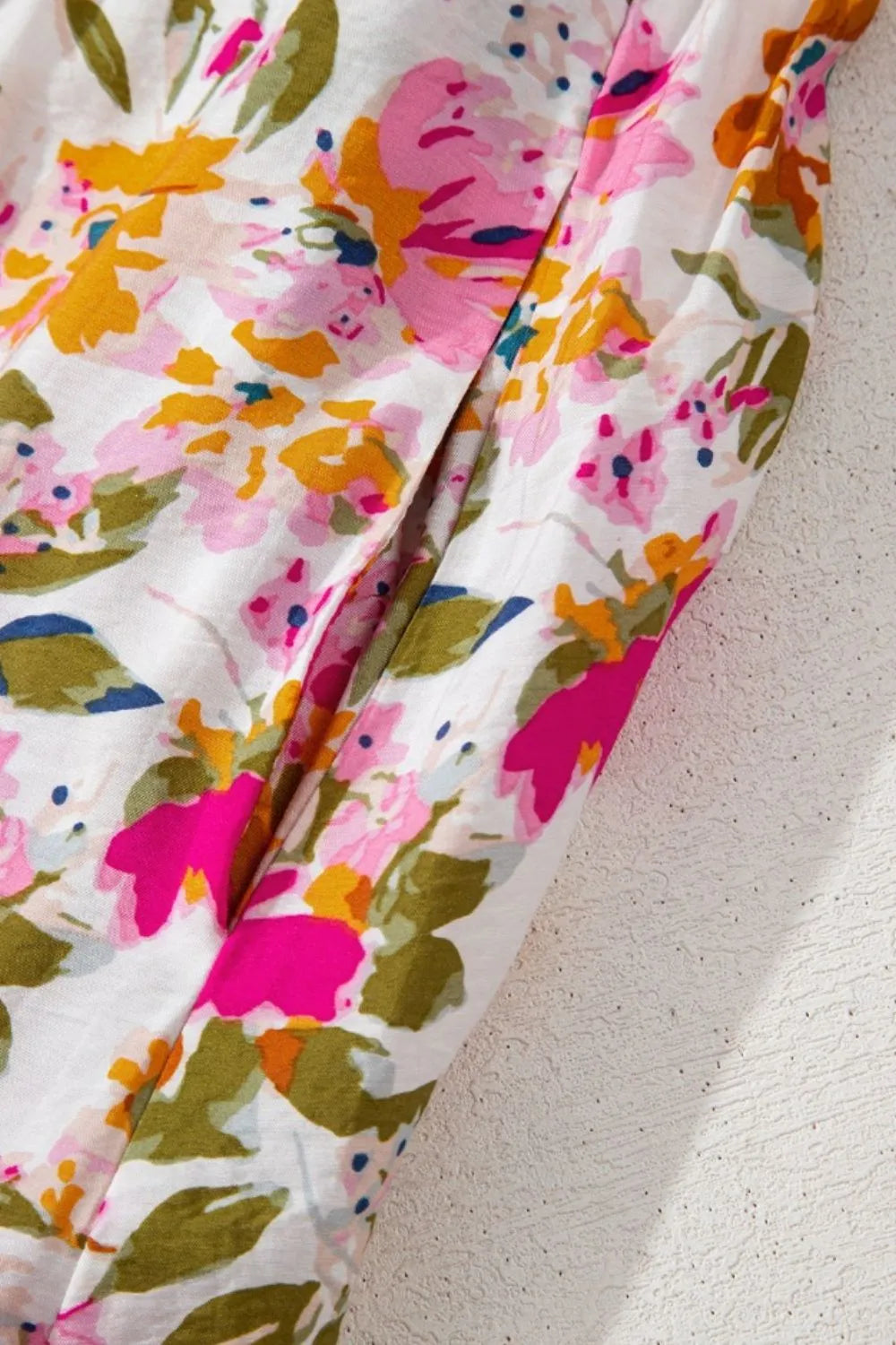 Floral Short Sleeve V Neck Dress with Pockets – Trendsi | ClozArt