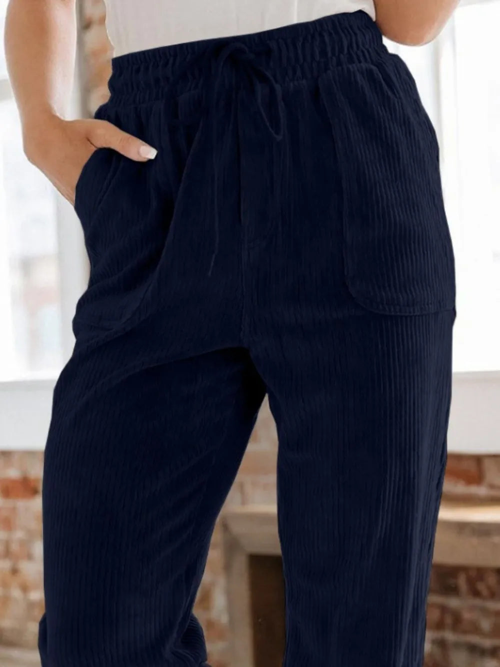 Drawstring Pants with Pockets – Trendsi | ClozArt