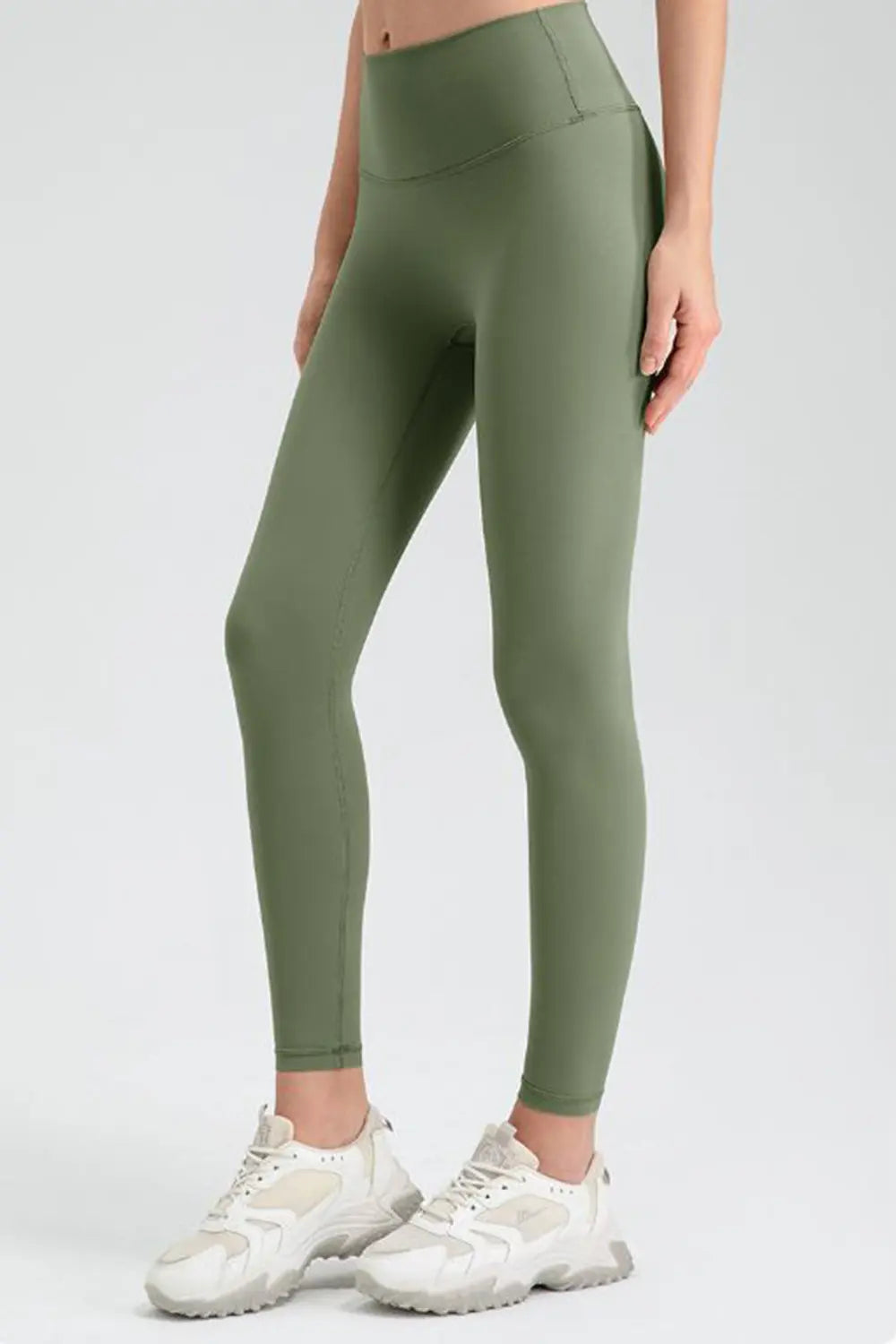 Wide Waistband Sport Leggings – Trendsi | ClozArt