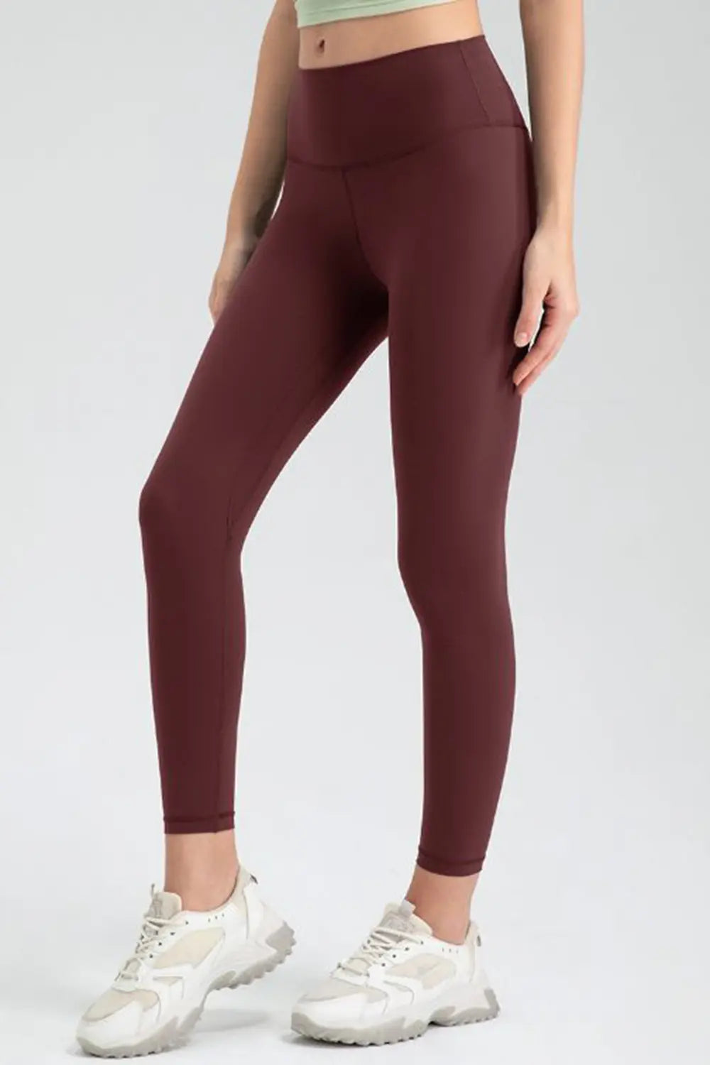 Wide Waistband Slim Fit Active Leggings – Trendsi | ClozArt