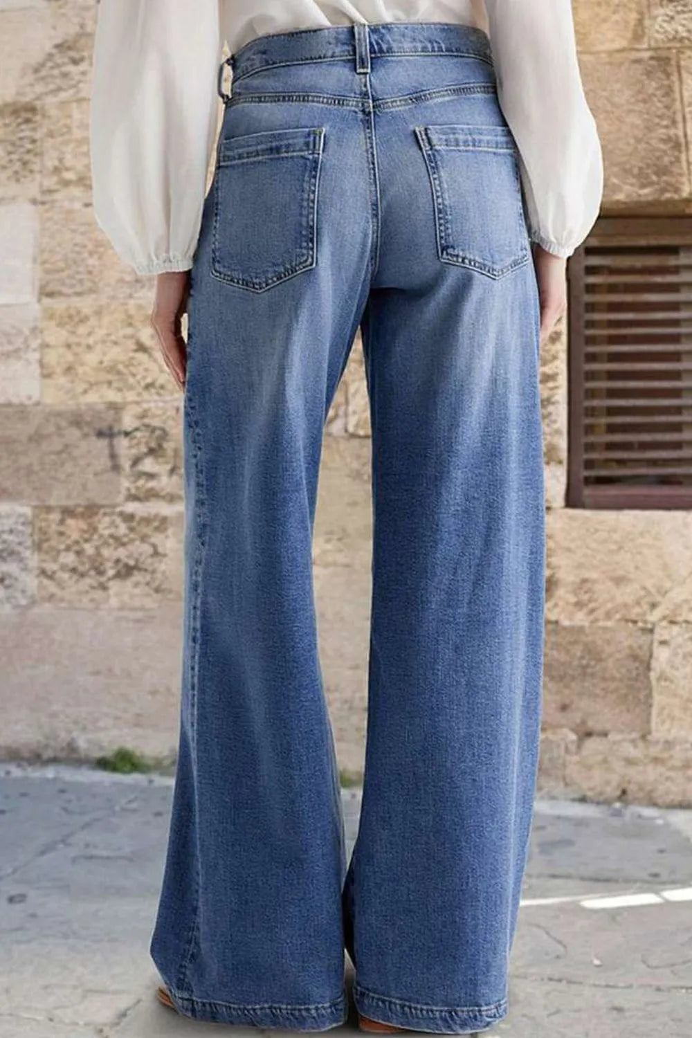 Pocketed Embroidered Straight Leg Jeans – Trendsi | ClozArt