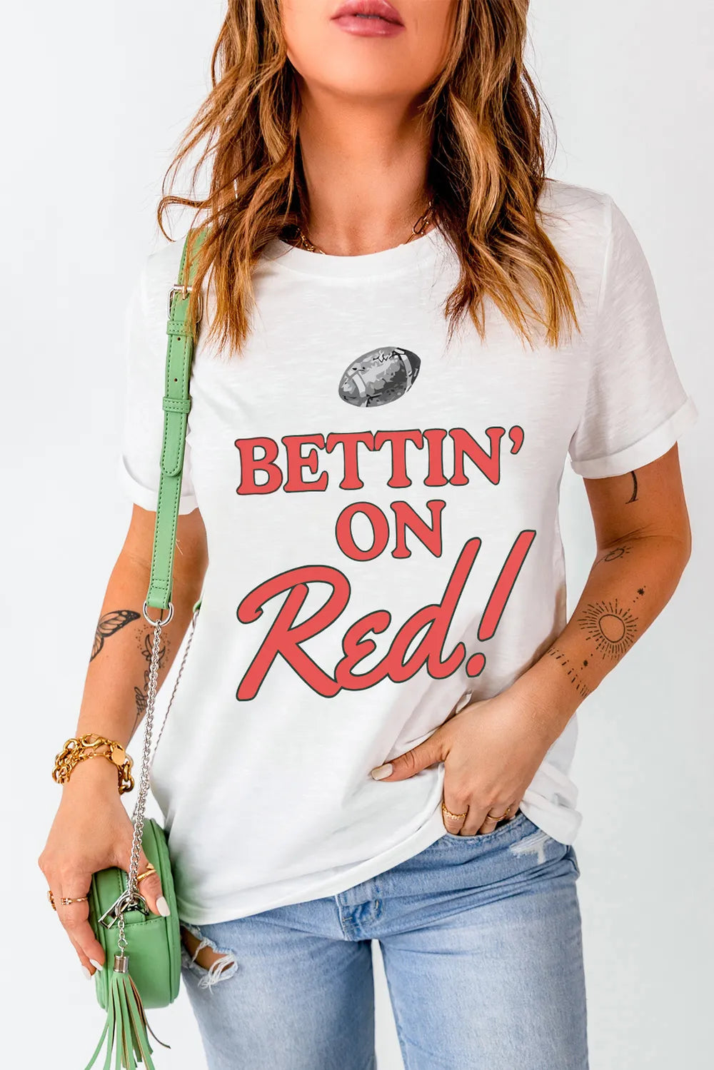 Letter Graphic Round Neck Short Sleeve T-Shirt – Trendsi | ClozArt