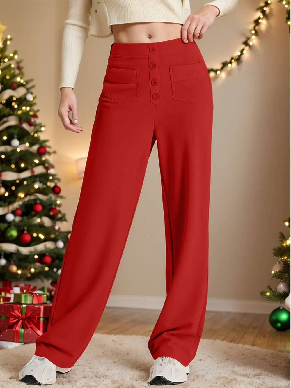 High Waist Wide Leg Pants – Trendsi | ClozArt