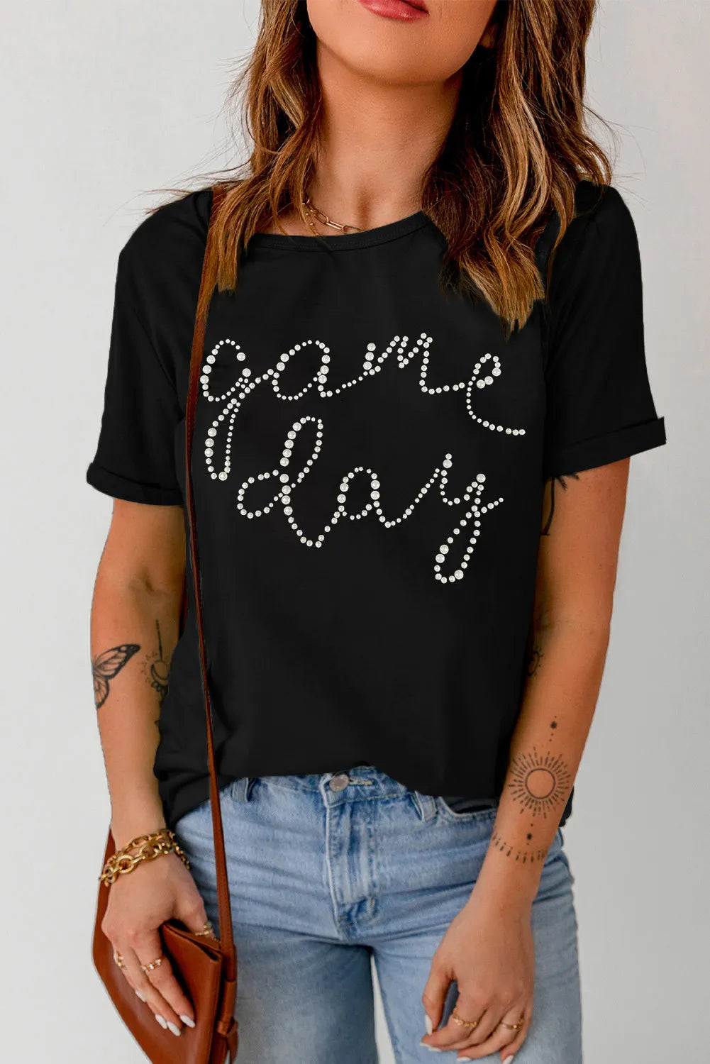 Full Size GAME DAY Round Neck Short Sleeve T-Shirt – Trendsi | ClozArt