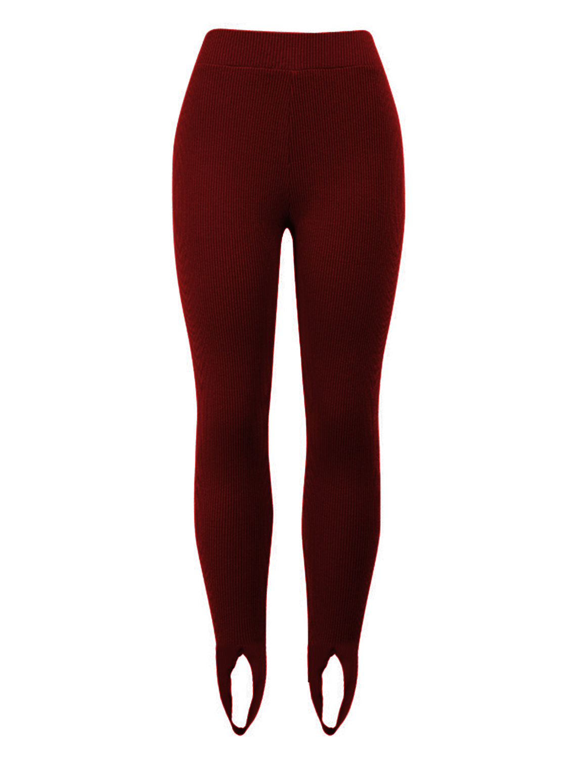 Ribbed Mid Waist Leggings – Trendsi | ClozArt