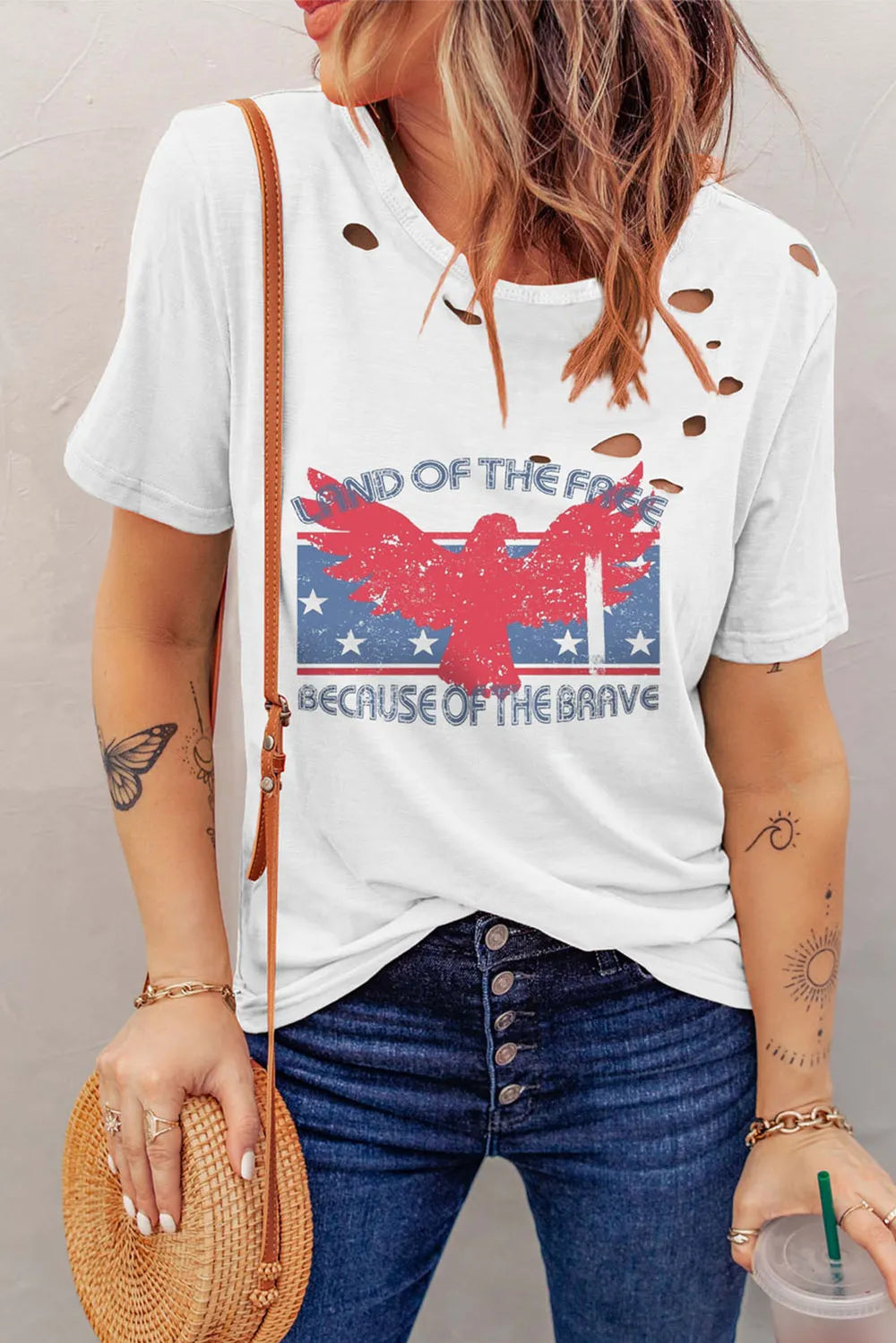 Cutout Graphic Round Neck Short Sleeve T-Shirt – Trendsi | ClozArt