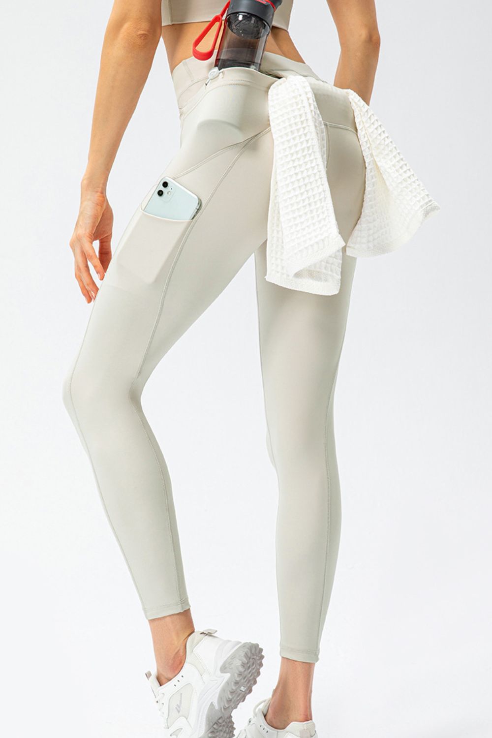 Full Size Slim Fit High Waist Long Sports Pants with Pockets – Trendsi | ClozArt